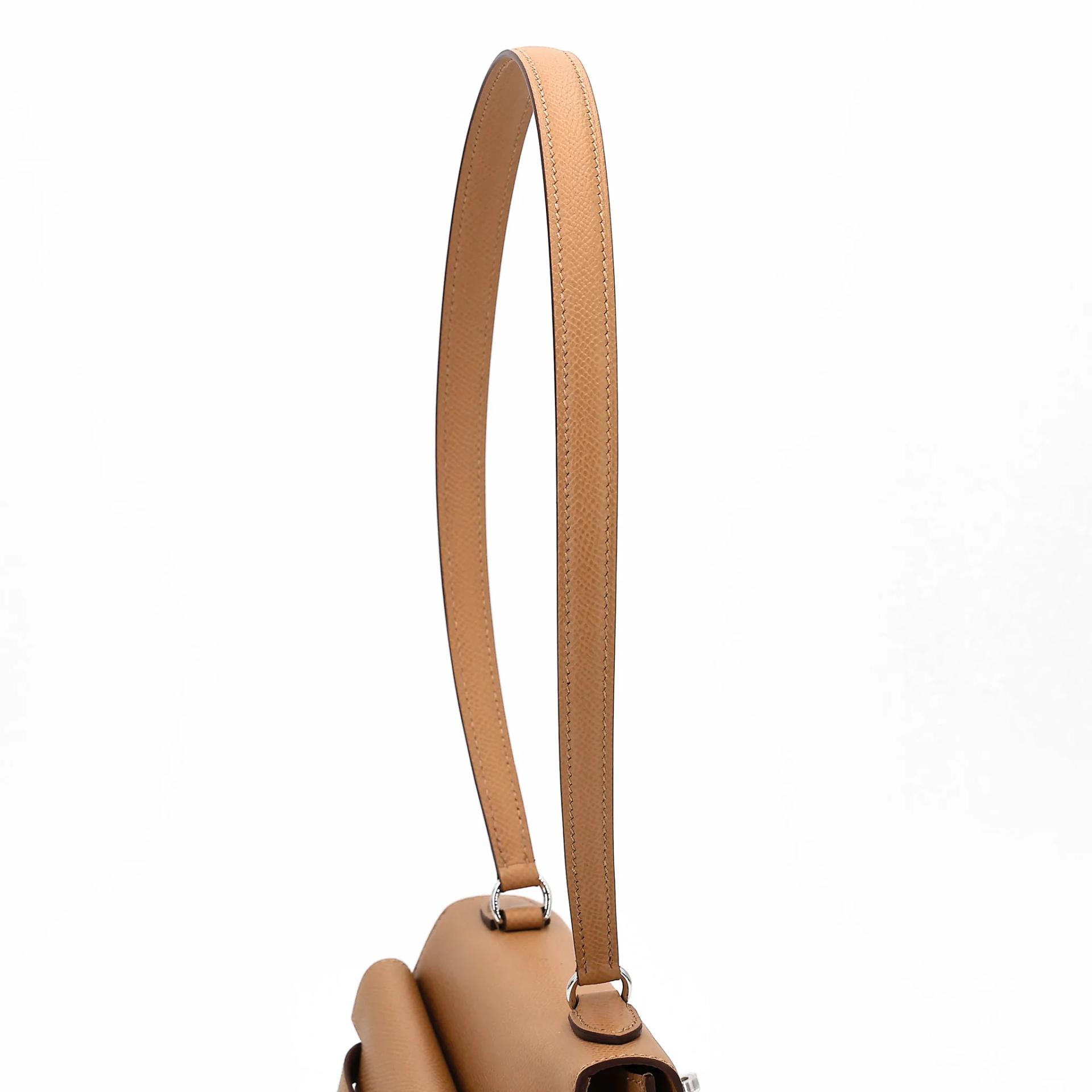 Brand New ( Rank N ) HERMÈS Limited Edition Kelly 20 en Desordre Biscuit (4B) Epsom Palladium hardware G (2026) - 3