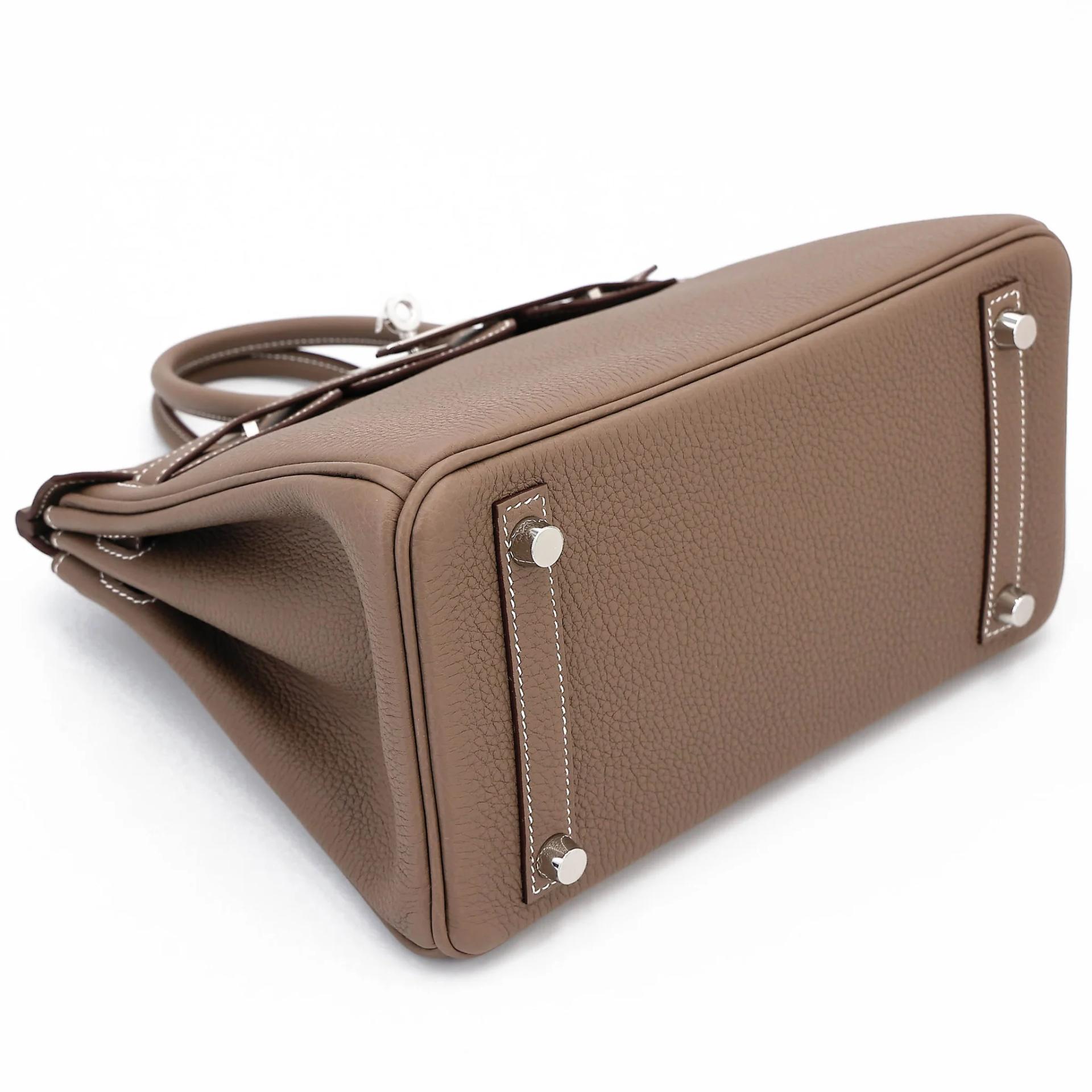 Brand New ( Rank N ) HERMÈS Birkin 25 Etoupe (18) Togo Palladium hardware G (2026) - 5