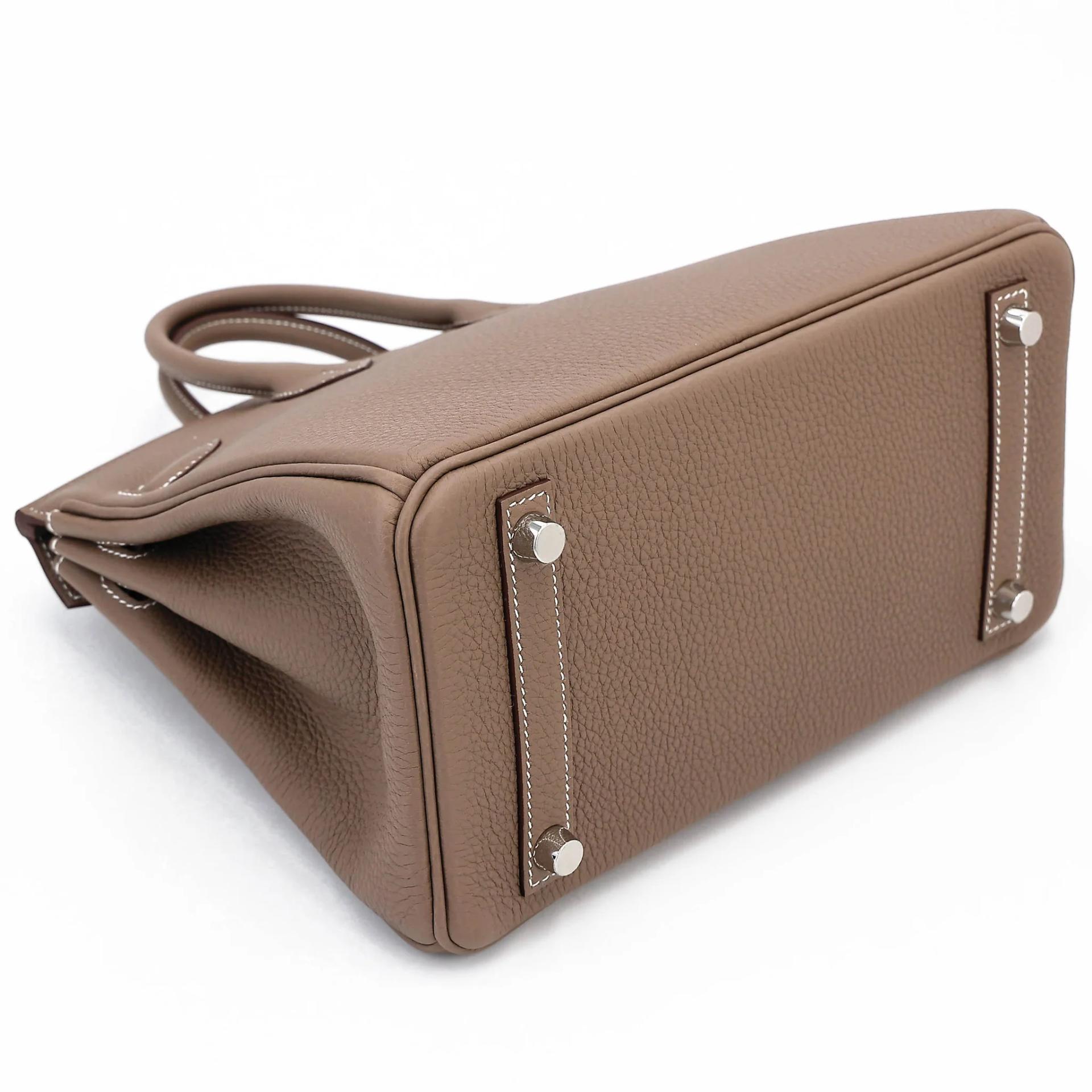 Brand New ( Rank N ) HERMÈS Birkin 25 Etoupe (18) Togo Palladium hardware G (2026) - 7