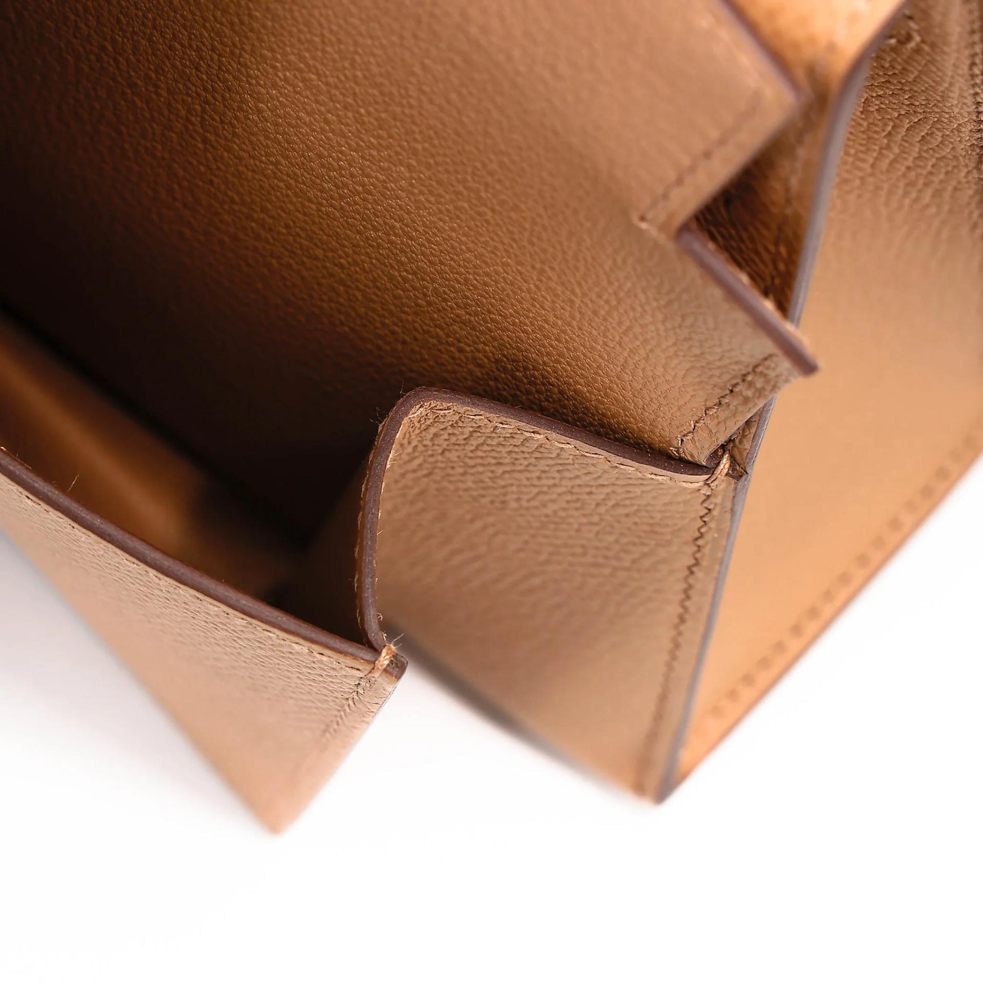 Brand New ( Rank N ) HERMÈS Limited Edition Kelly 20 en Desordre Biscuit (4B) Epsom Palladium hardware G (2026) - 13
