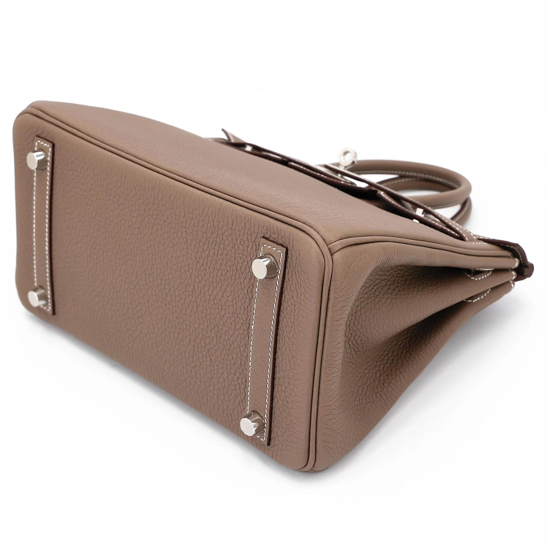 Brand New ( Rank N ) HERMÈS Birkin 25 Etoupe (18) Togo Palladium hardware G (2026) - 4