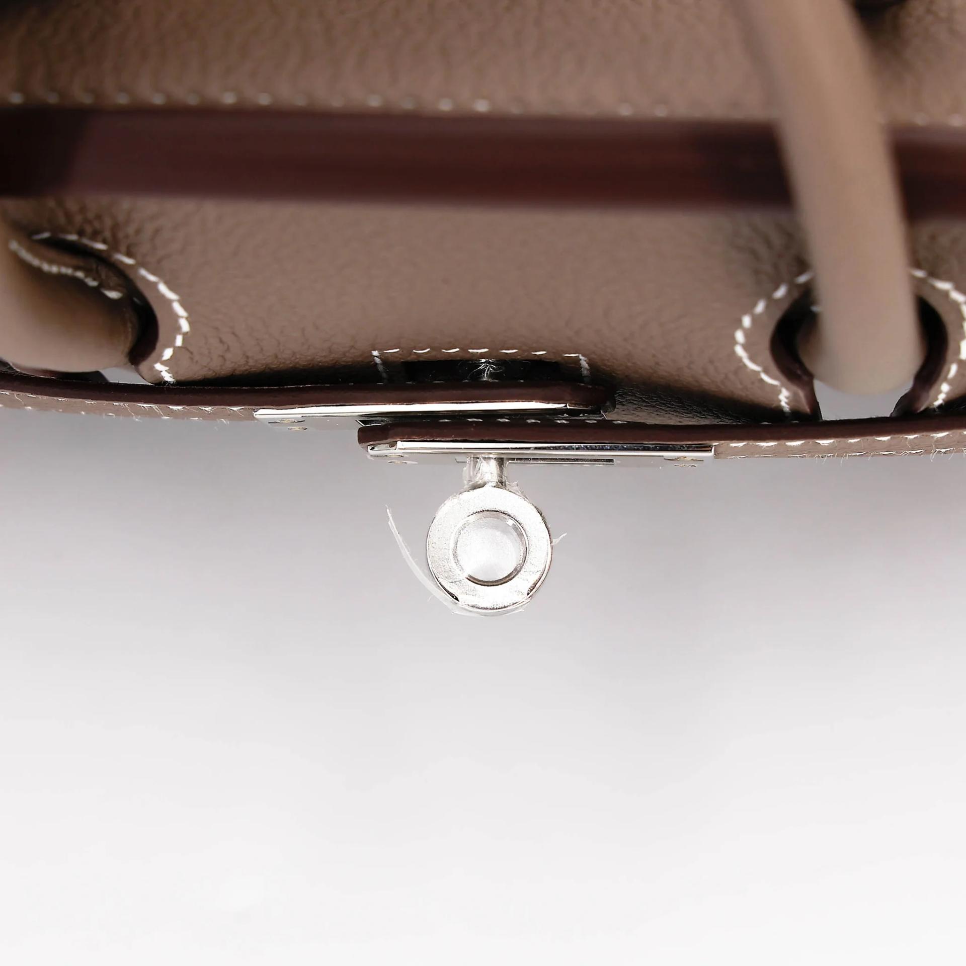 Brand New ( Rank N ) HERMÈS Birkin 25 Etoupe (18) Togo Palladium hardware G (2026) - 9