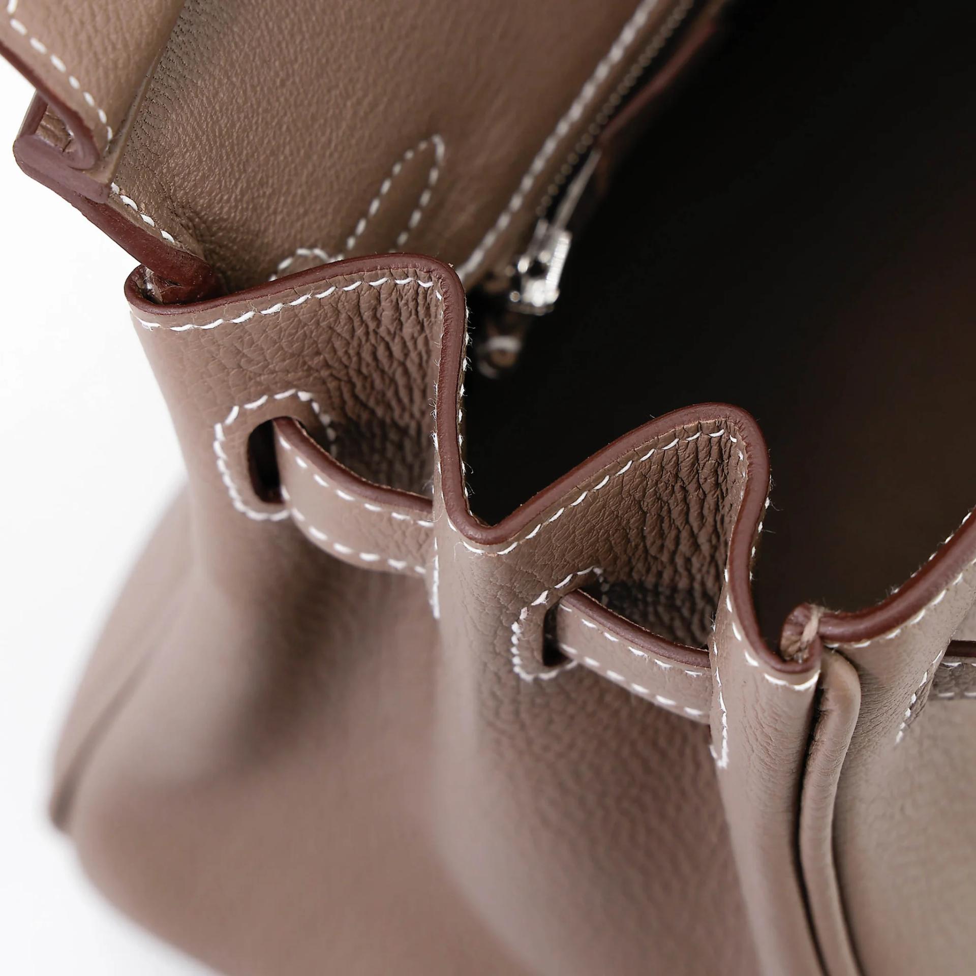 Brand New ( Rank N ) HERMÈS Birkin 25 Etoupe (18) Togo Palladium hardware G (2026) - 14
