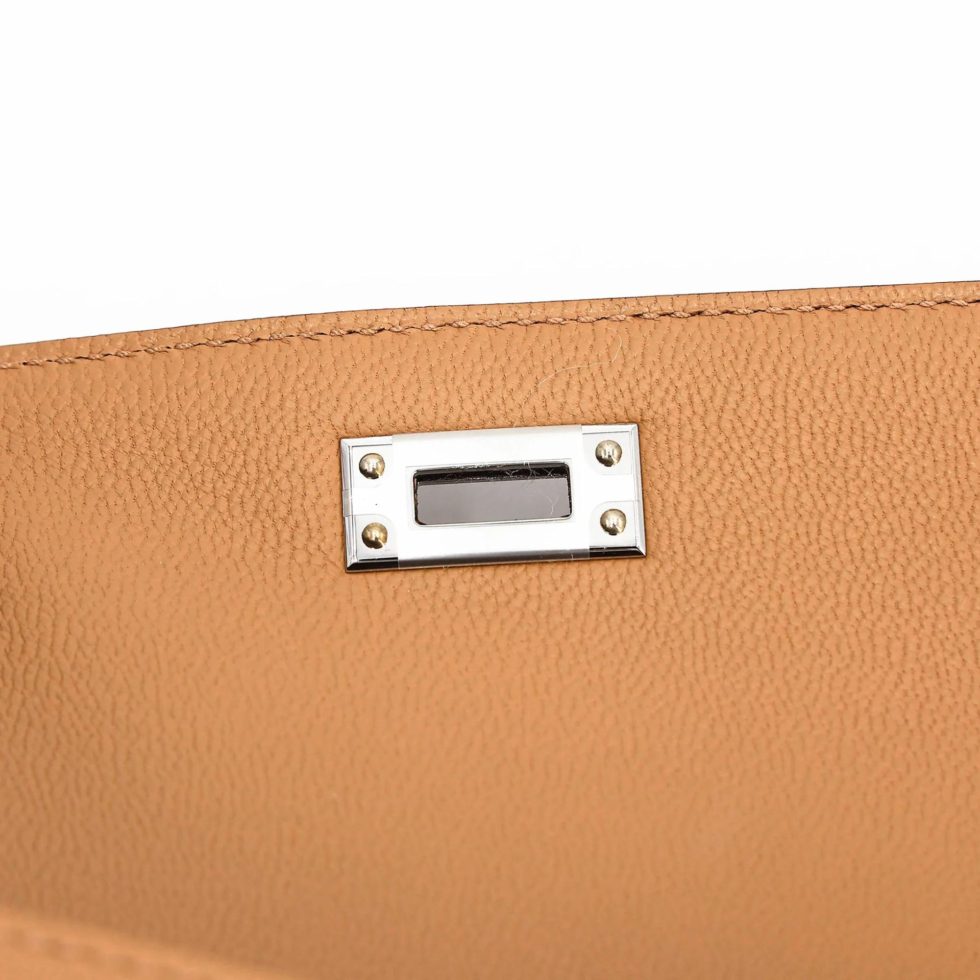 Brand New ( Rank N ) HERMÈS Limited Edition Kelly 20 en Desordre Biscuit (4B) Epsom Palladium hardware G (2026) - 19