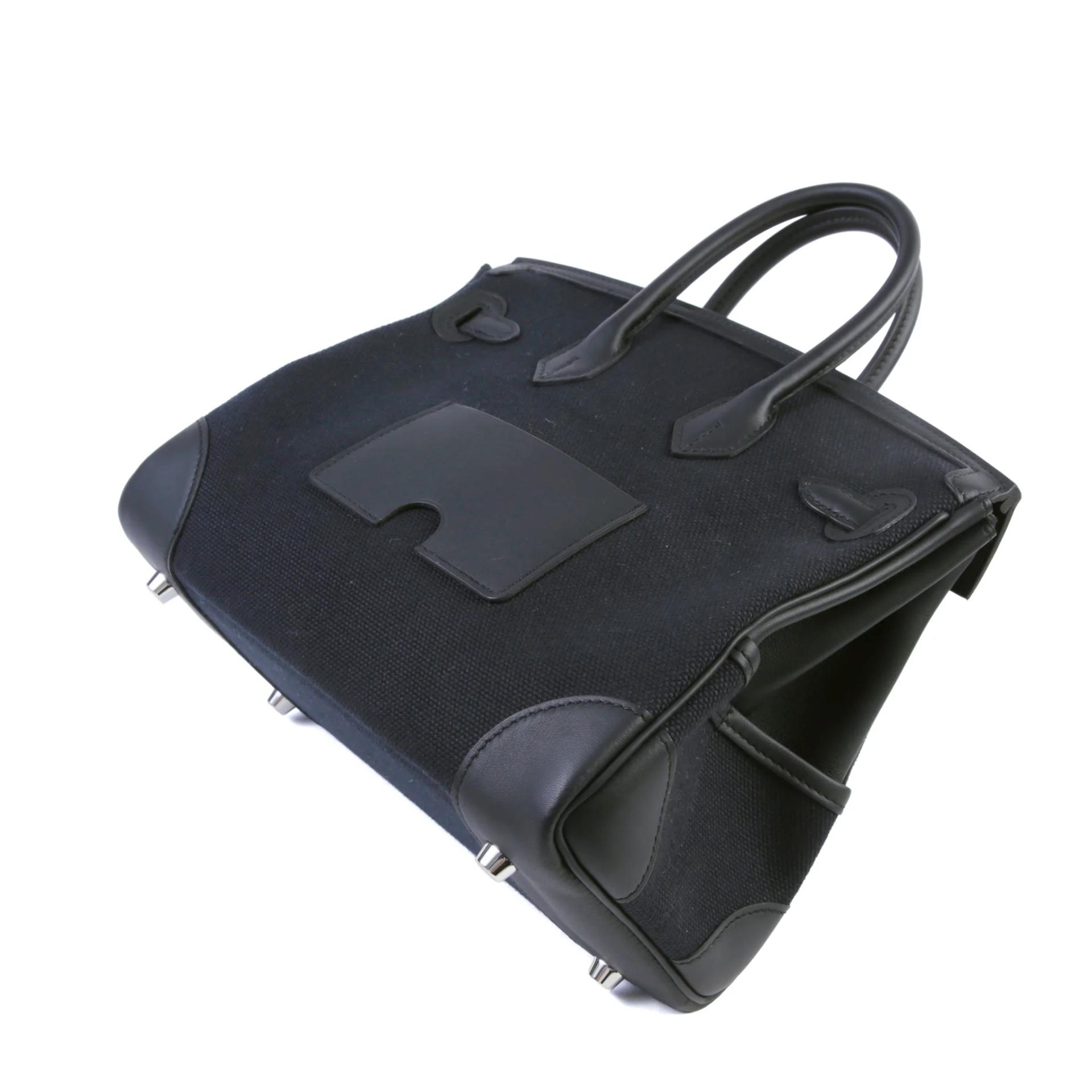 Brand New ( Rank N ) HERMÈS Limited Edition Birkin Cargo 25 Noir (89) Toile Goeland canvas Swift Palladium hardware G (2026) - 7