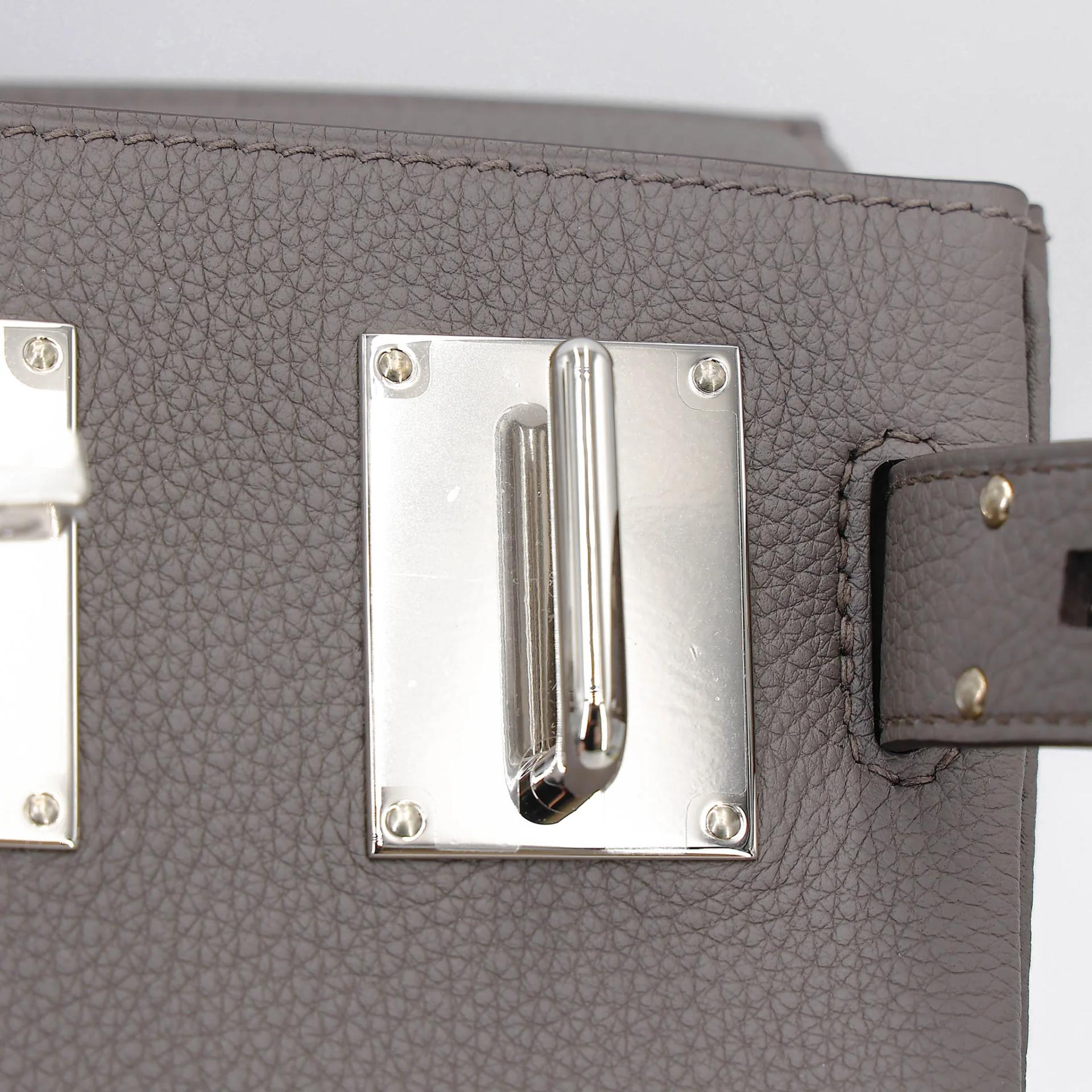 Brand New ( Rank N ) HERMÈS Hac a Dos PM Etain (8F) Togo Palladium hardware G (2026) - 12