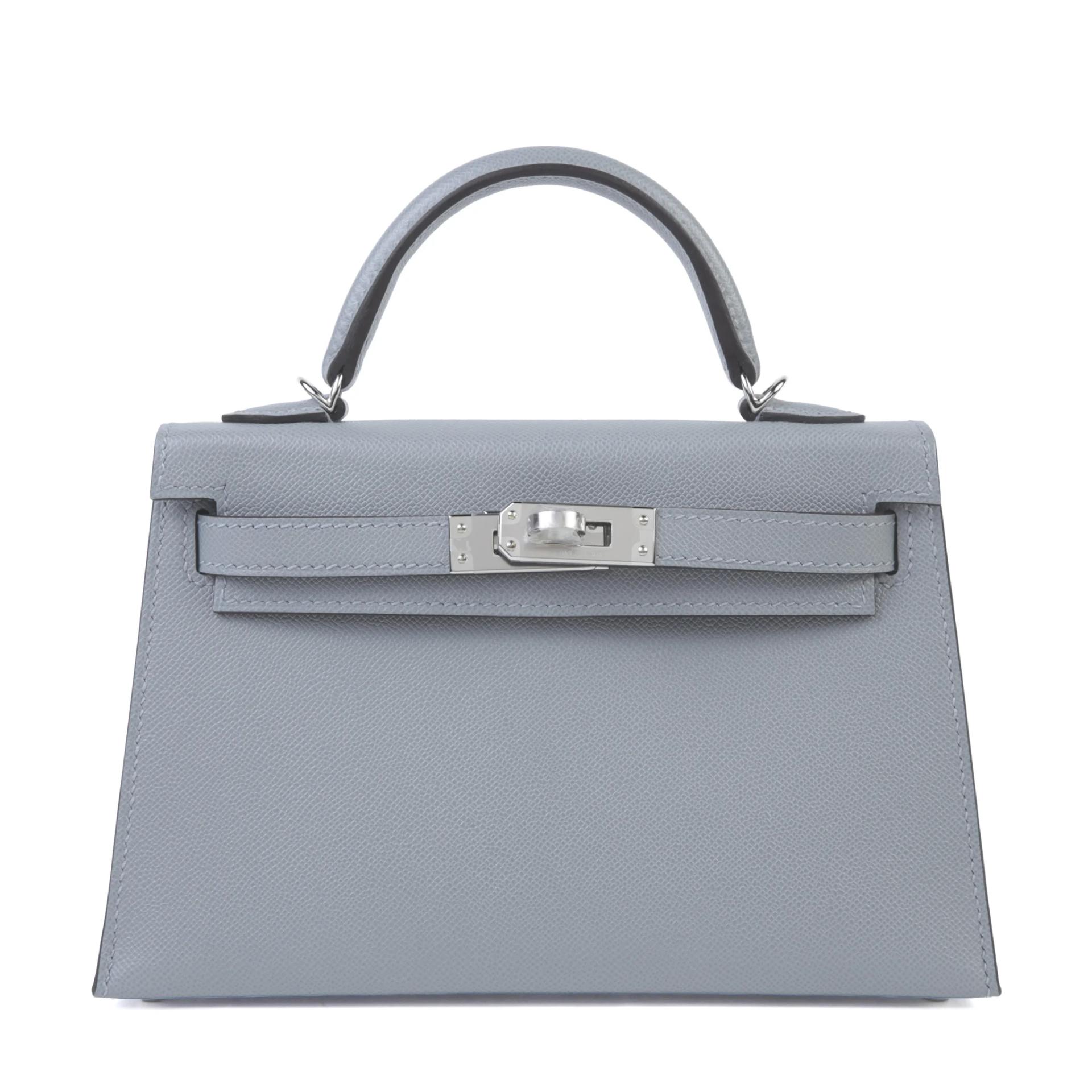 Brand New ( Rank N ) HERMÈS Mini Kelly II Gris Pantin (P0) Madame Palladium hardware G (2026) - 1