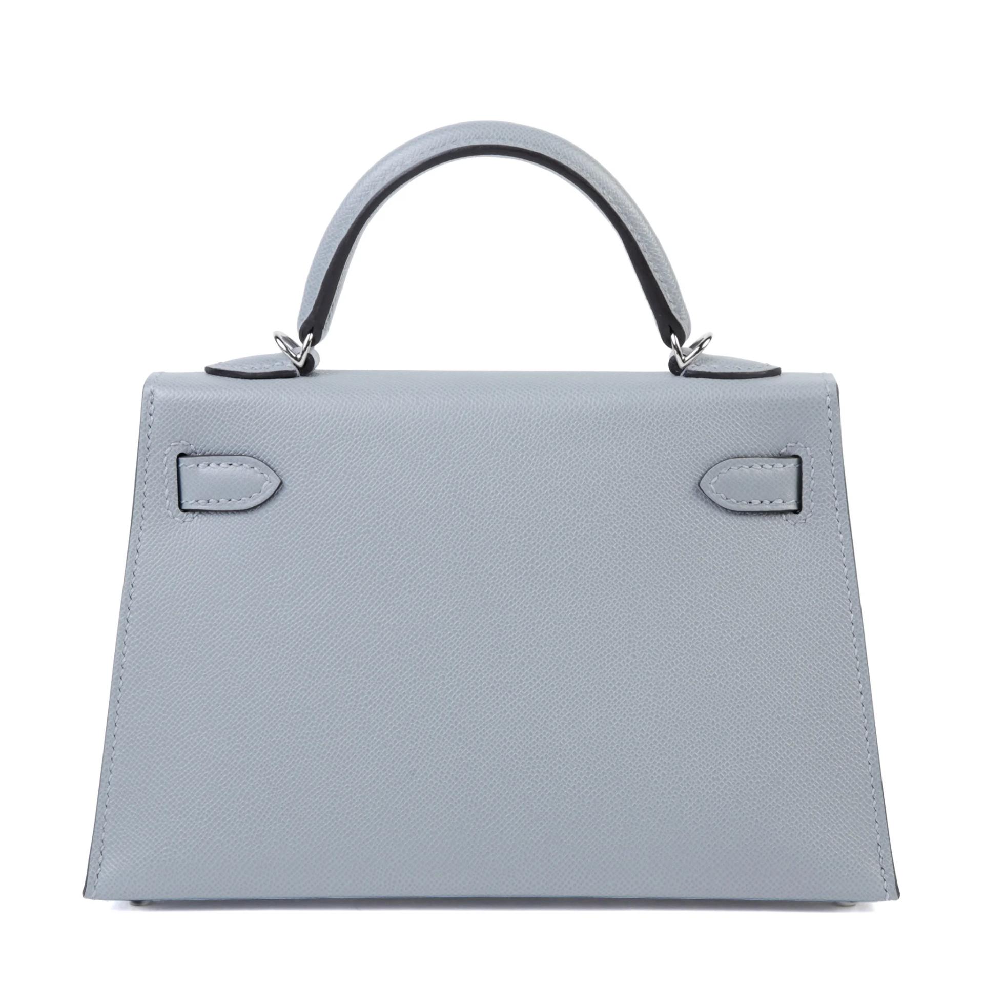 Brand New ( Rank N ) HERMÈS Mini Kelly II Gris Pantin (P0) Madame Palladium hardware G (2026) - 2