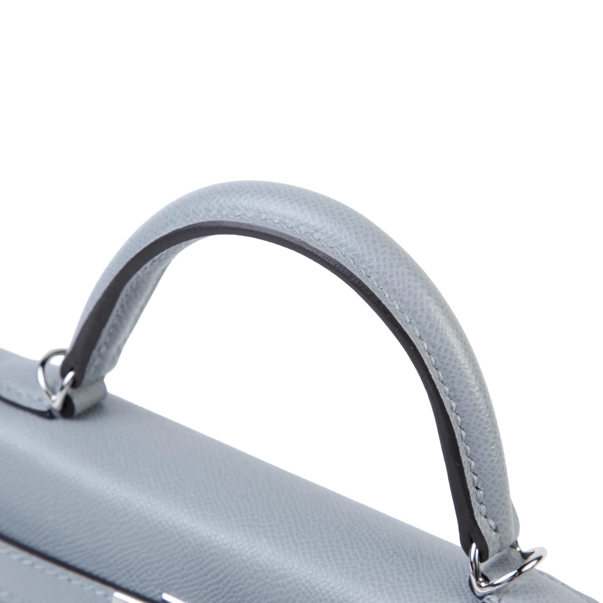 Brand New ( Rank N ) HERMÈS Mini Kelly II Gris Pantin (P0) Madame Palladium hardware G (2026) - 3
