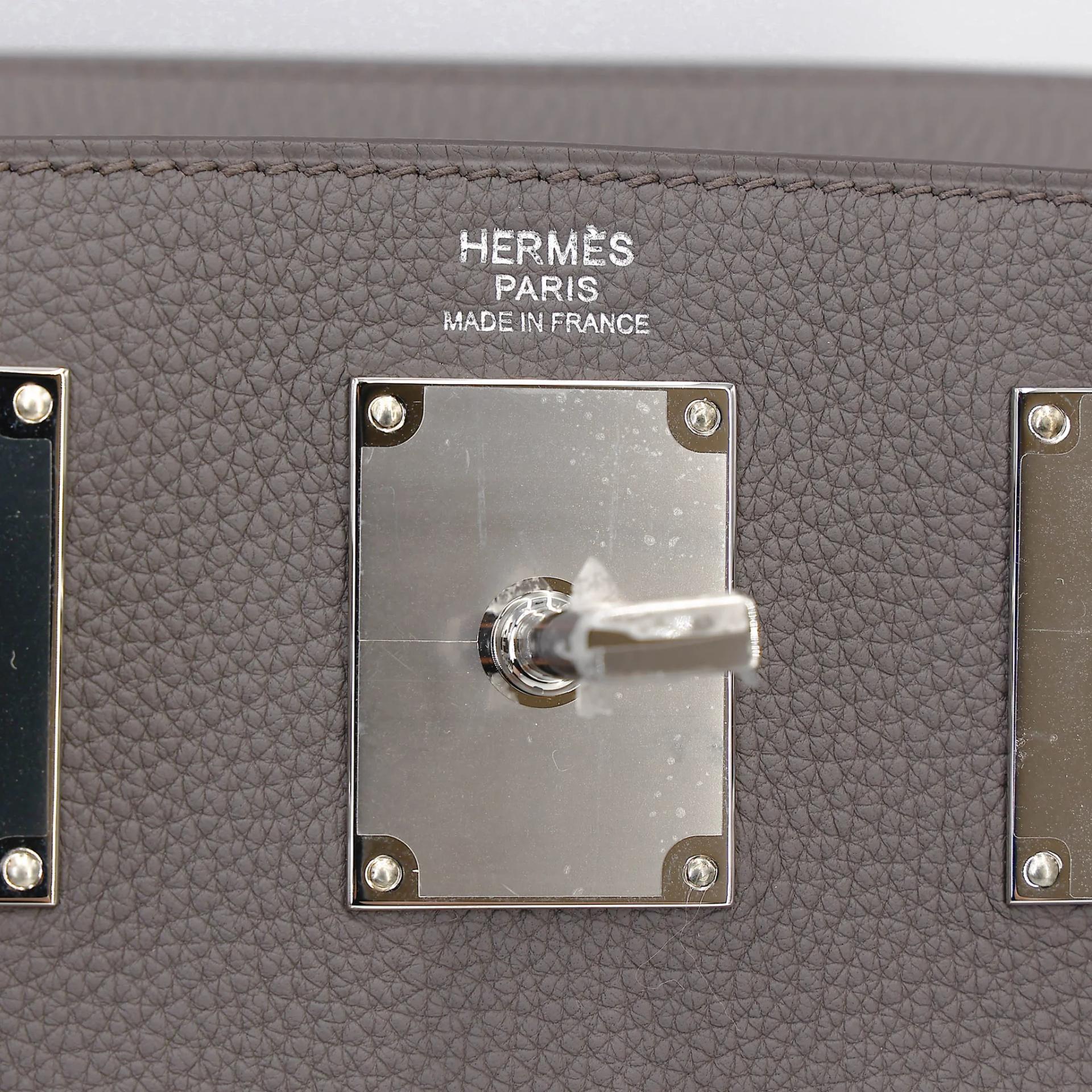Brand New ( Rank N ) HERMÈS Hac a Dos PM Etain (8F) Togo Palladium hardware G (2026) - 11