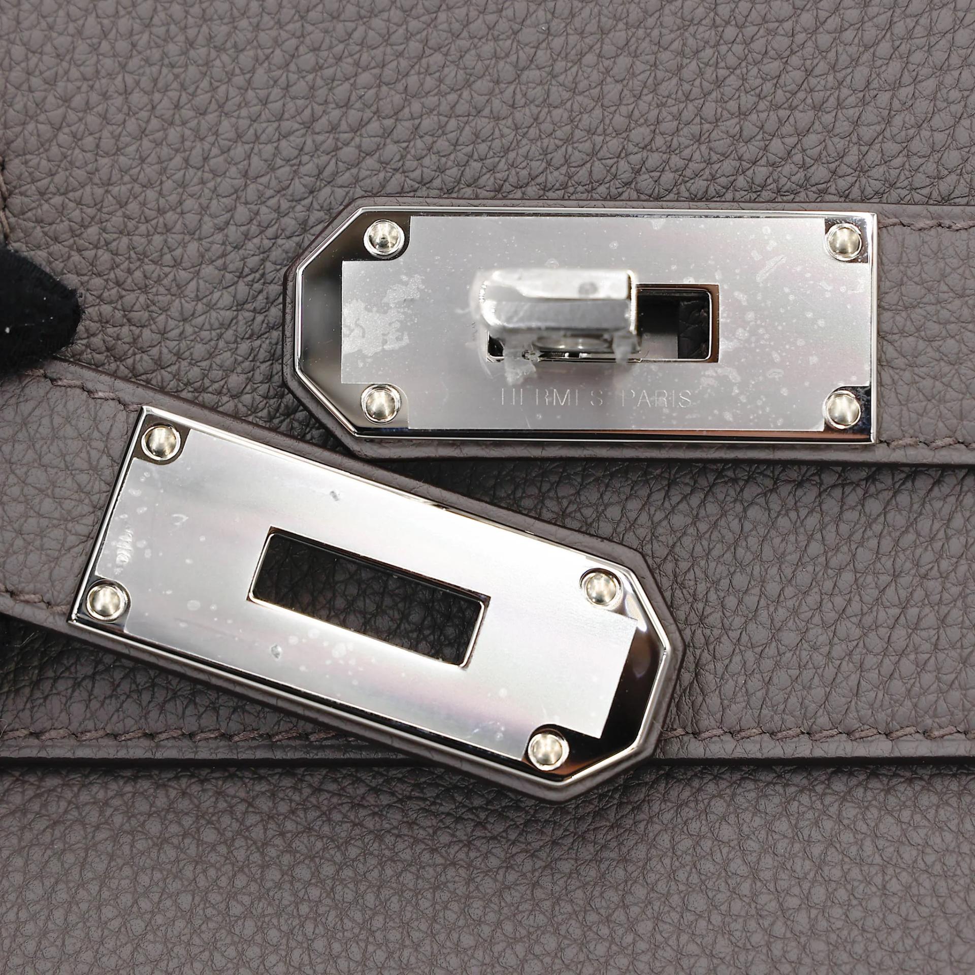 Brand New ( Rank N ) HERMÈS Hac a Dos PM Etain (8F) Togo Palladium hardware G (2026) - 9