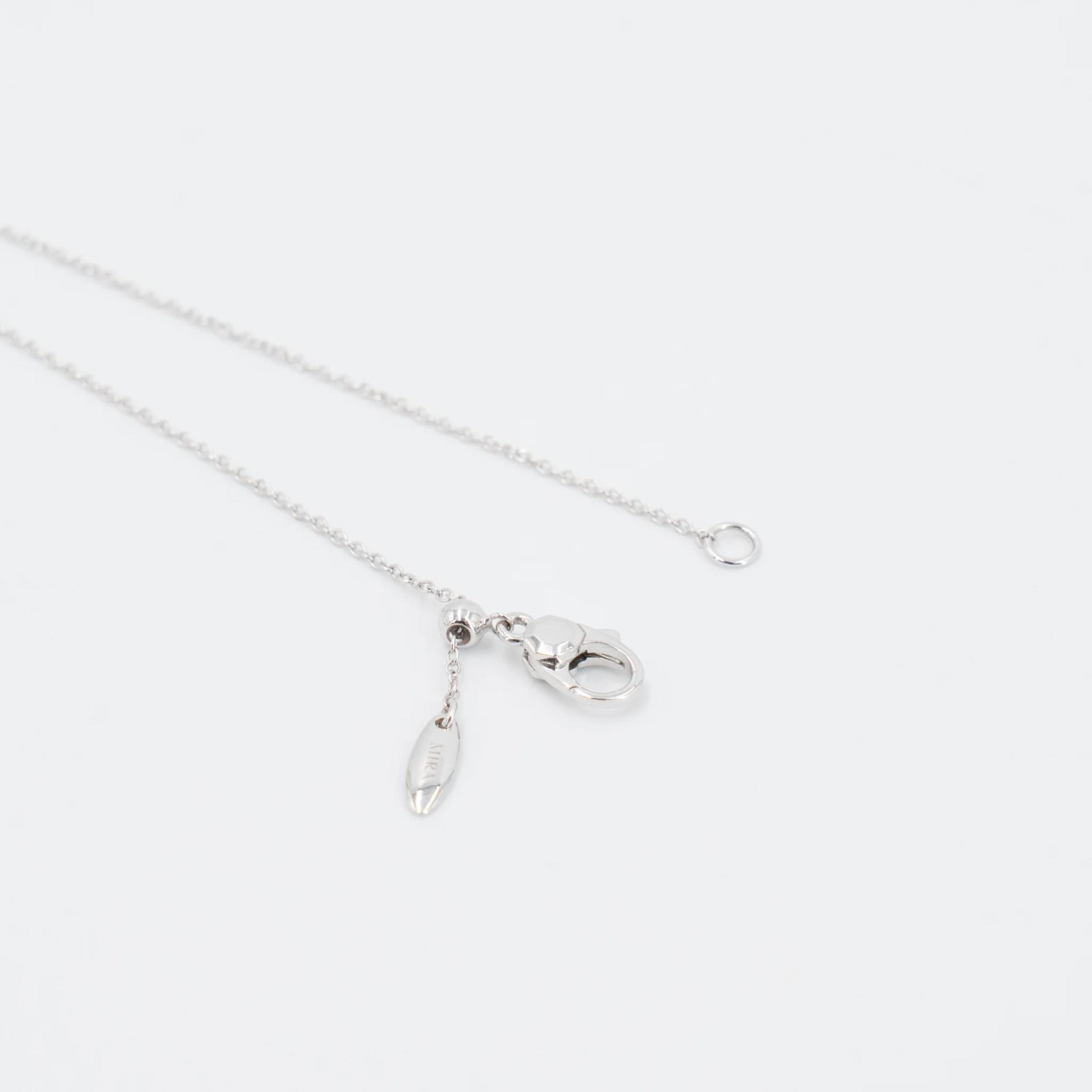 ランク N 新品 Mira THE MIRA エメラルド ネックレス グリーン K18ホワイトゴールド - 7
