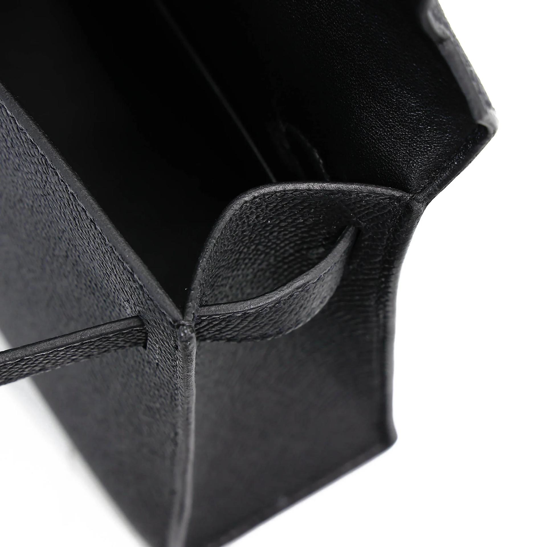Brand New ( Rank N ) HERMÈS Mini Kelly II Noir (89) Epsom Palladium hardware G (2026) - 15