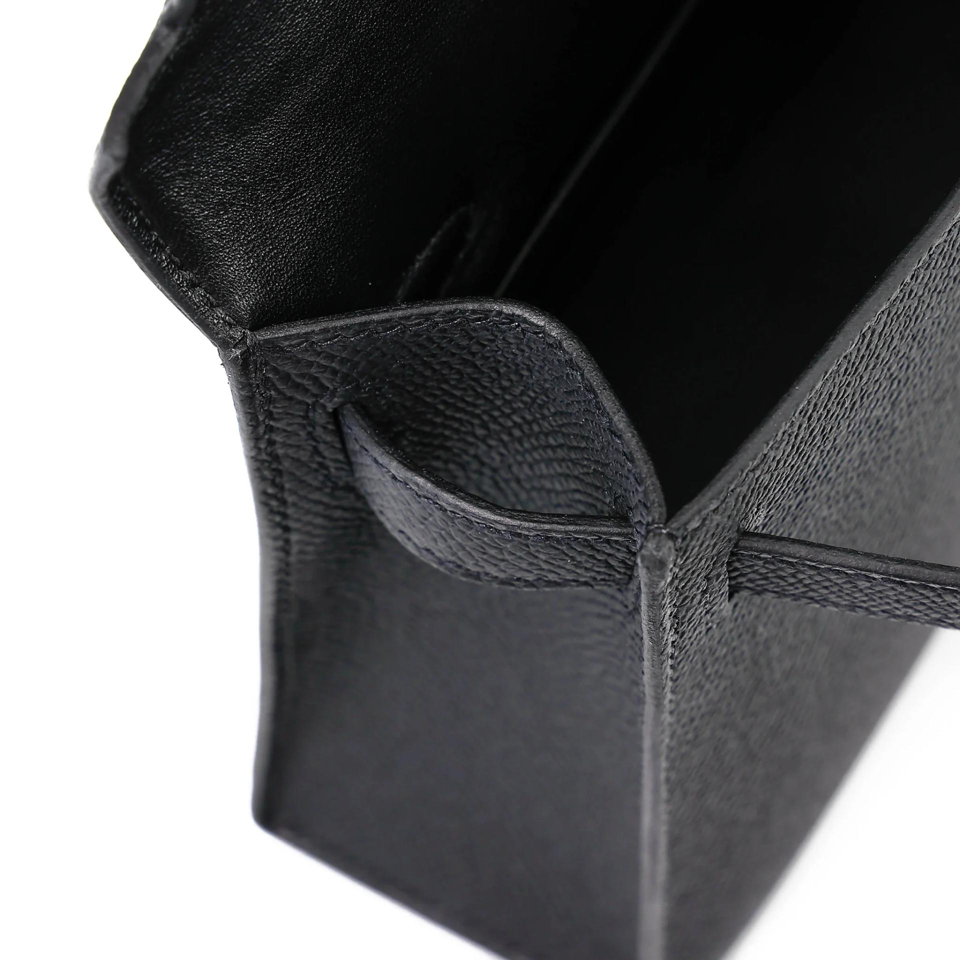 Brand New ( Rank N ) HERMÈS Mini Kelly II Noir (89) Epsom Palladium hardware G (2026) - 16