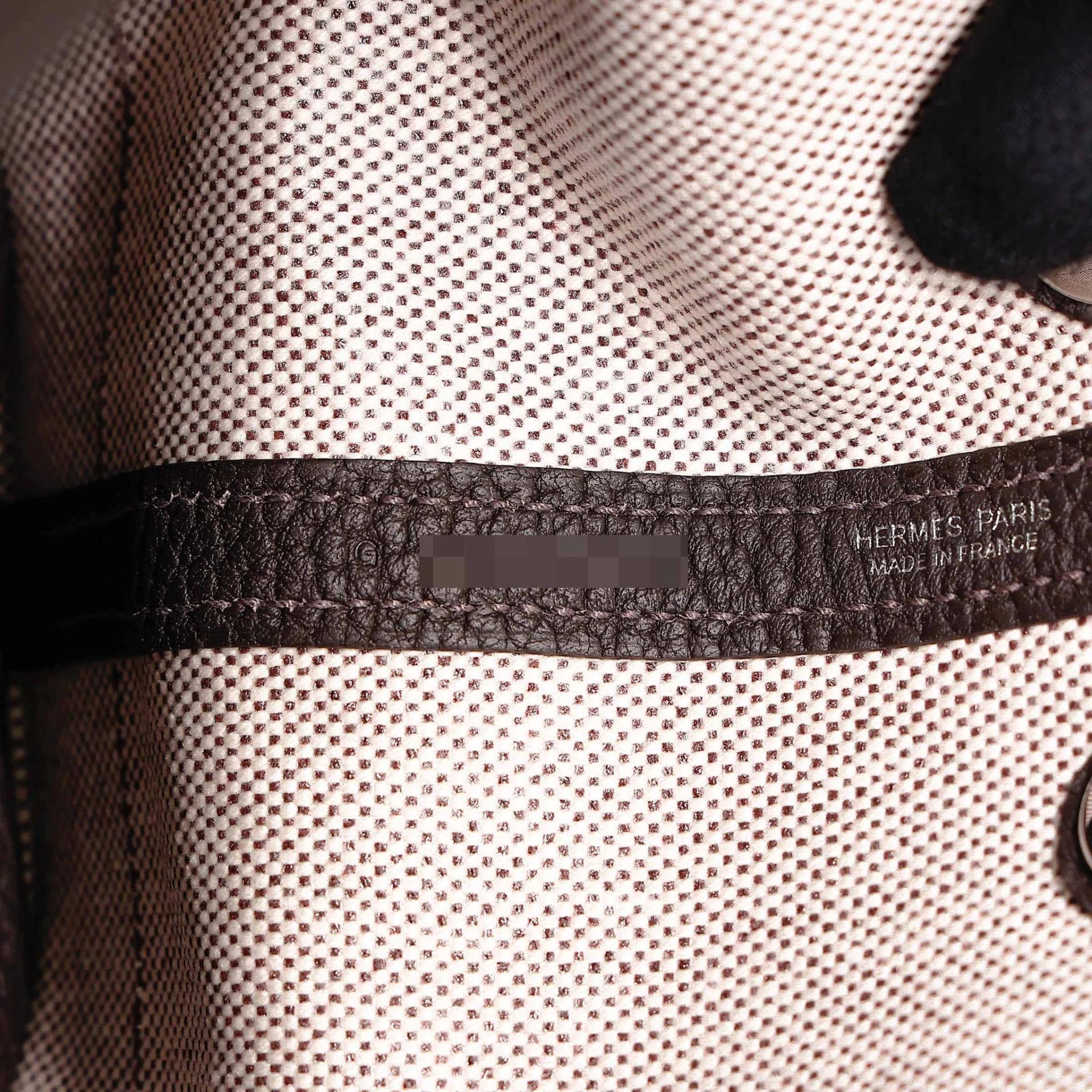 Brand New ( Rank N ) HERMÈS Neo Garden Party 23 Bai Brun(T3) Toile H canvas Negonda Palladium hardware G (2026) - 13