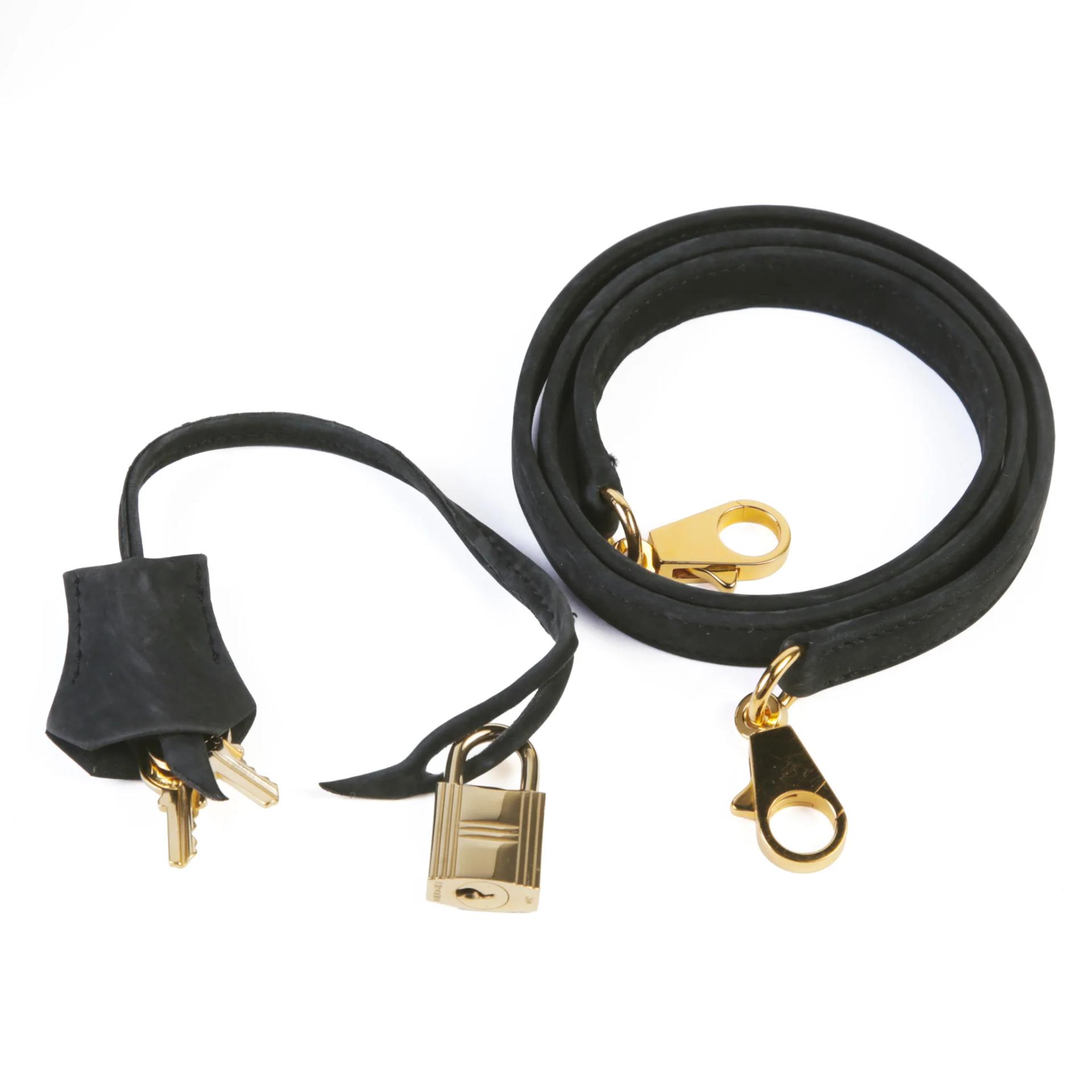 Good ( Rank AB) HERMÈS Limited Edition Kelly 28 Sellier Black Doblis Suede Gold hardware Circle W (1993) - 15
