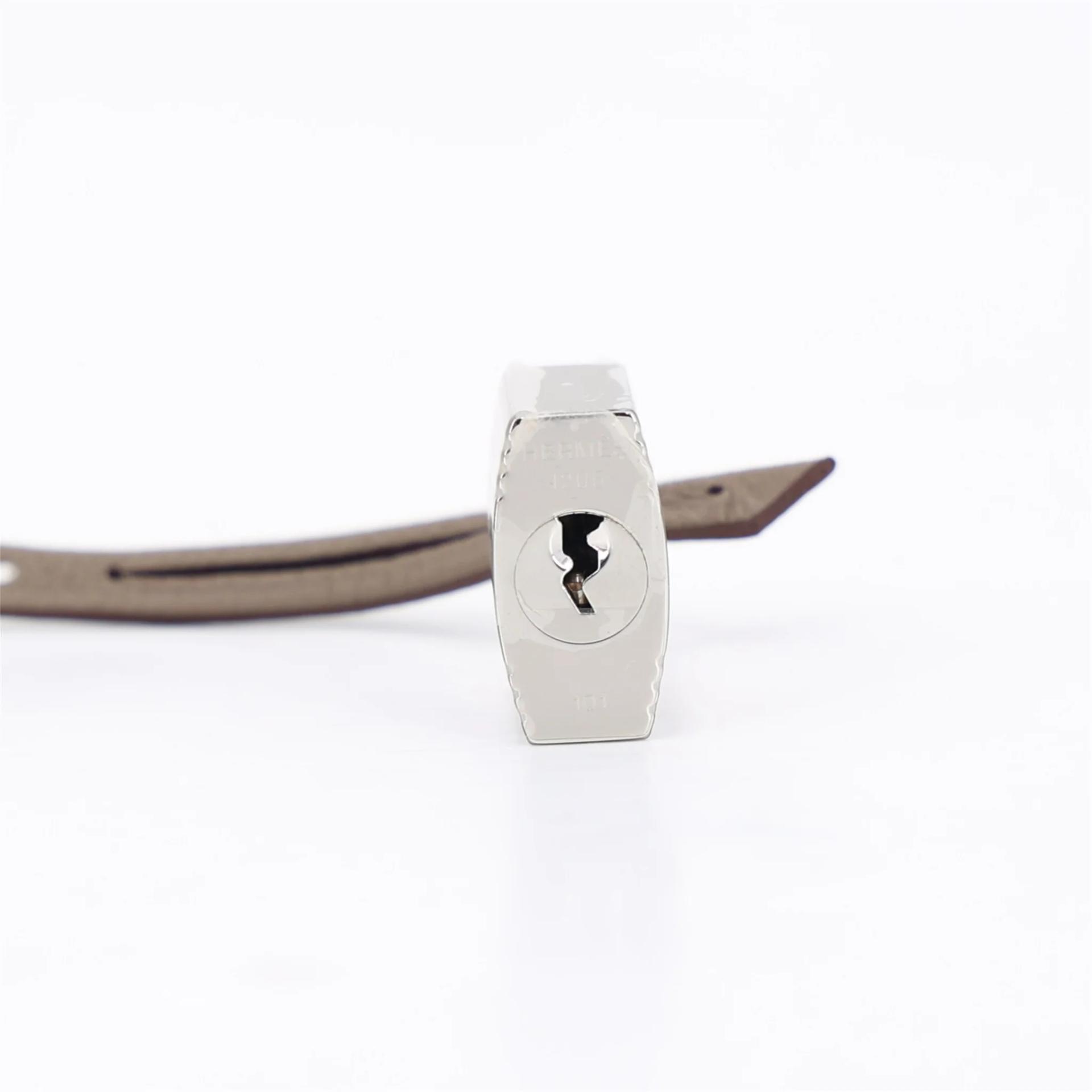 Brand New ( Rank N ) HERMÈS Kelly 25 Etoupe (18) Togo Palladium hardware G (2026) - 18