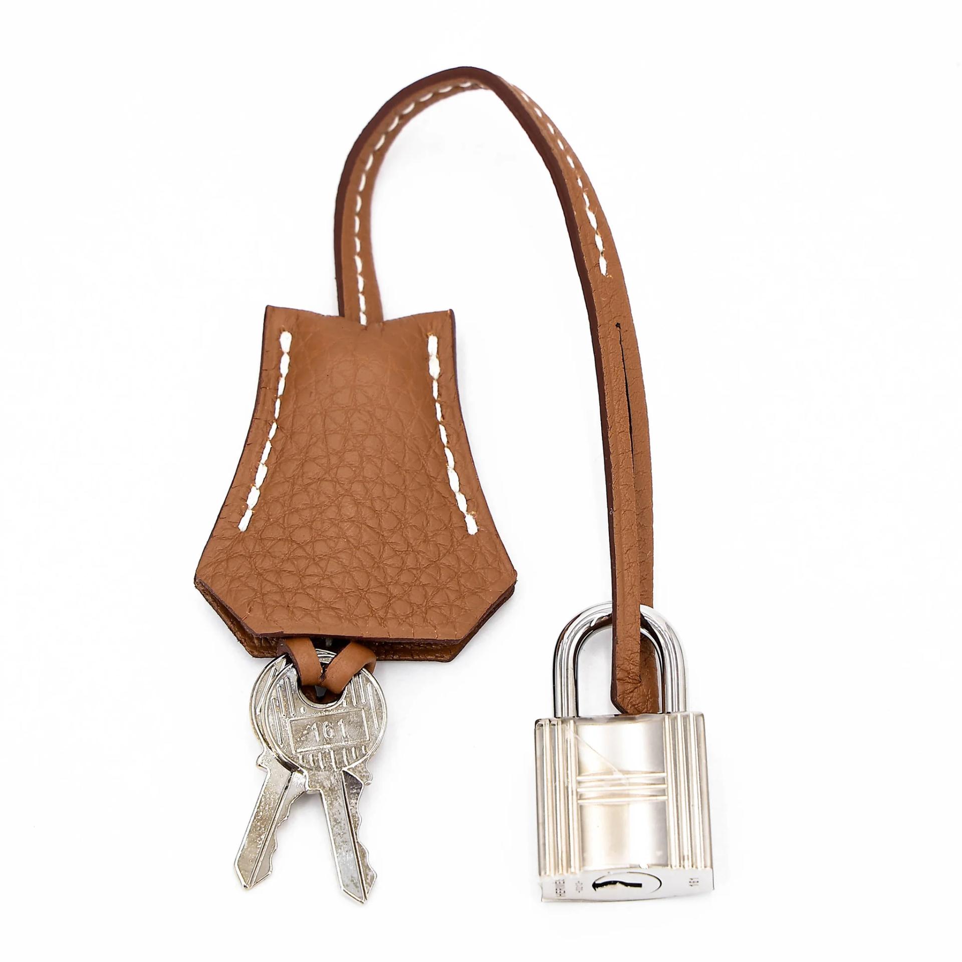 Very Good ( Rank A) HERMÈS Birkin 25 Gold Togo Palladium hardware U (2022) - 22