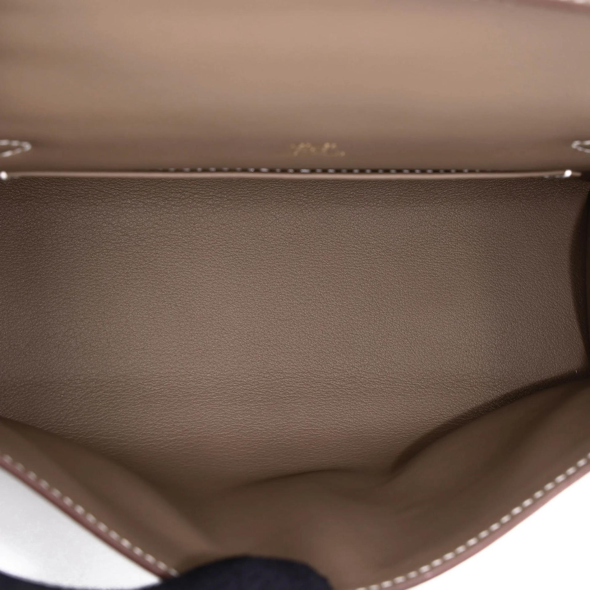 Brand New ( Rank N ) HERMÈS Kelly Pochette Etoupe (18) Swift Gold hardware K (2025) - 18