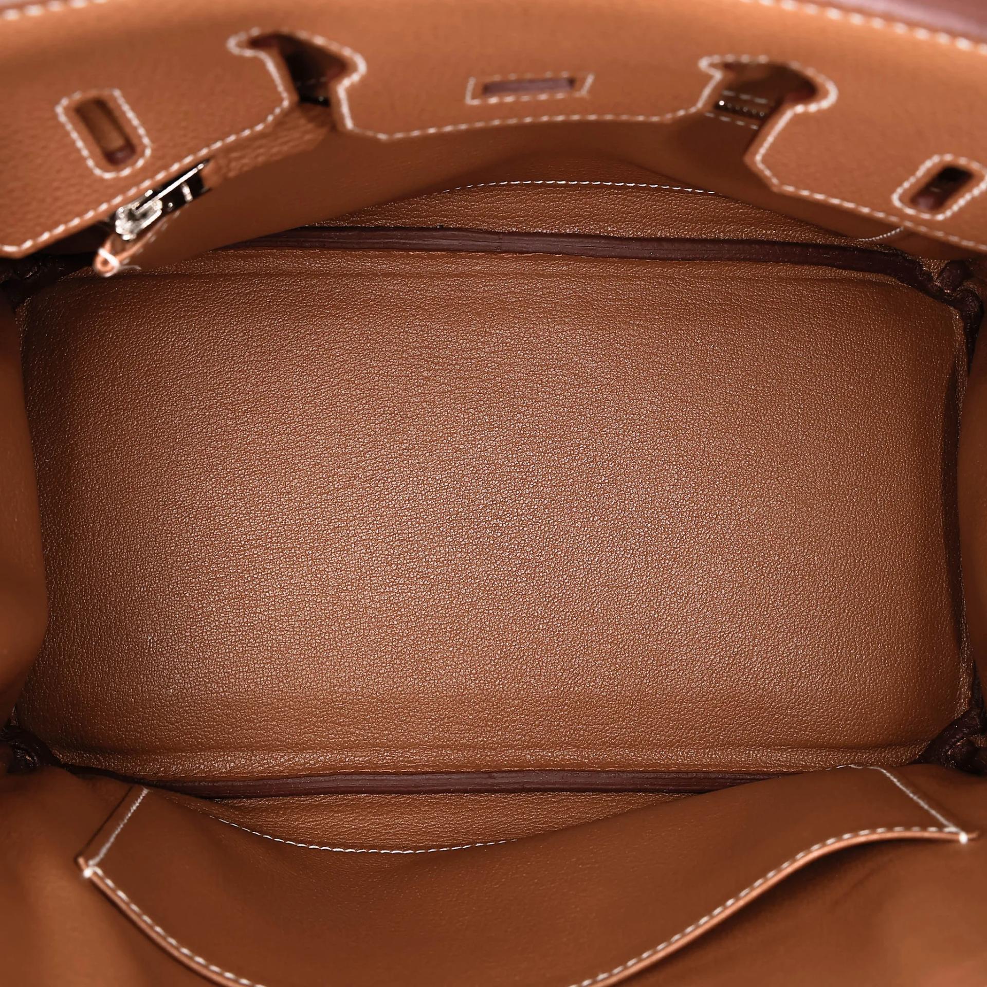 Very Good ( Rank A) HERMÈS Birkin 25 Gold Togo Palladium hardware U (2022) - 21