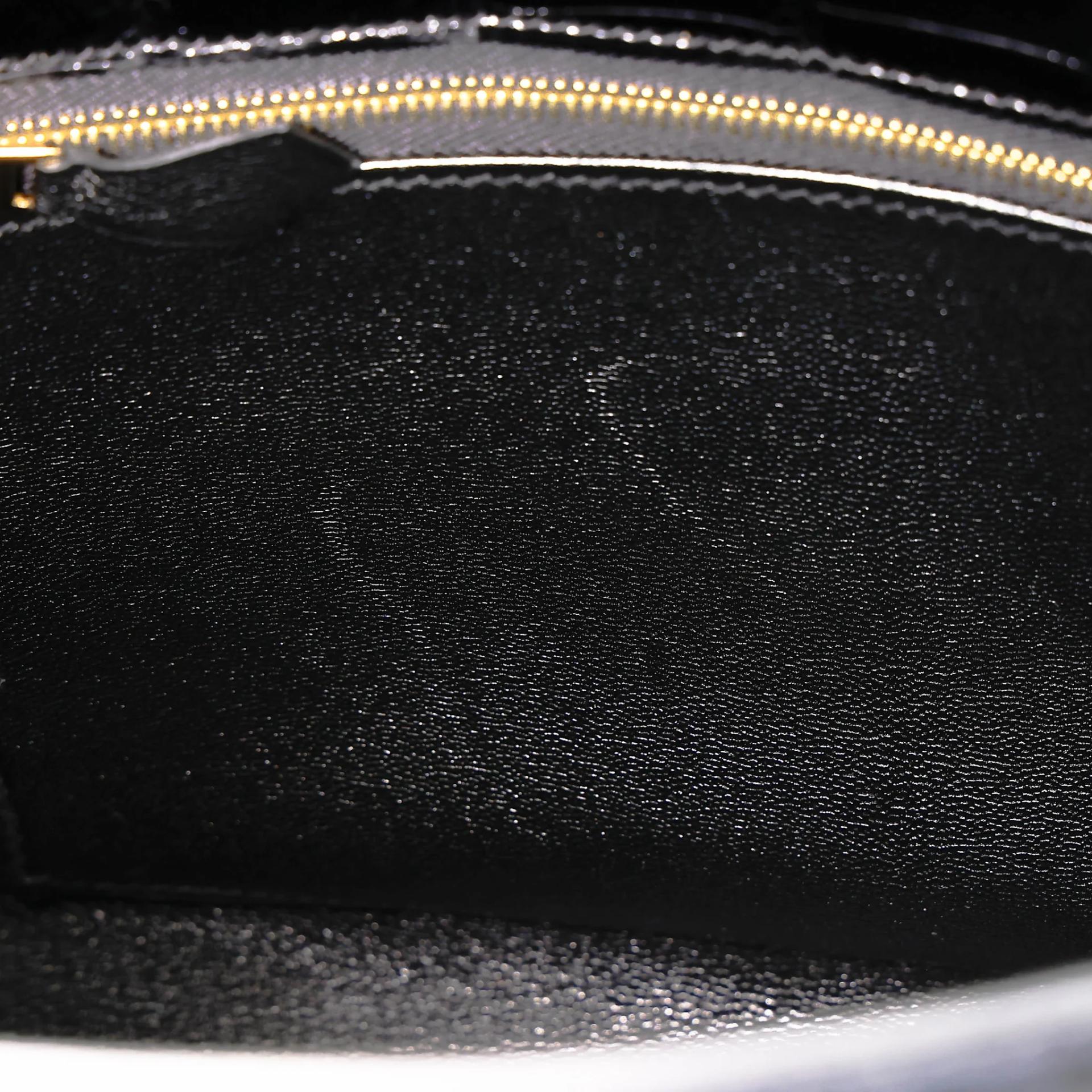Unused ( Rank NS ) HERMÈS Kelly 25 Sellier Noir (89) Shiny Niloticus Crocodile Gold hardware Z (2021) - 16