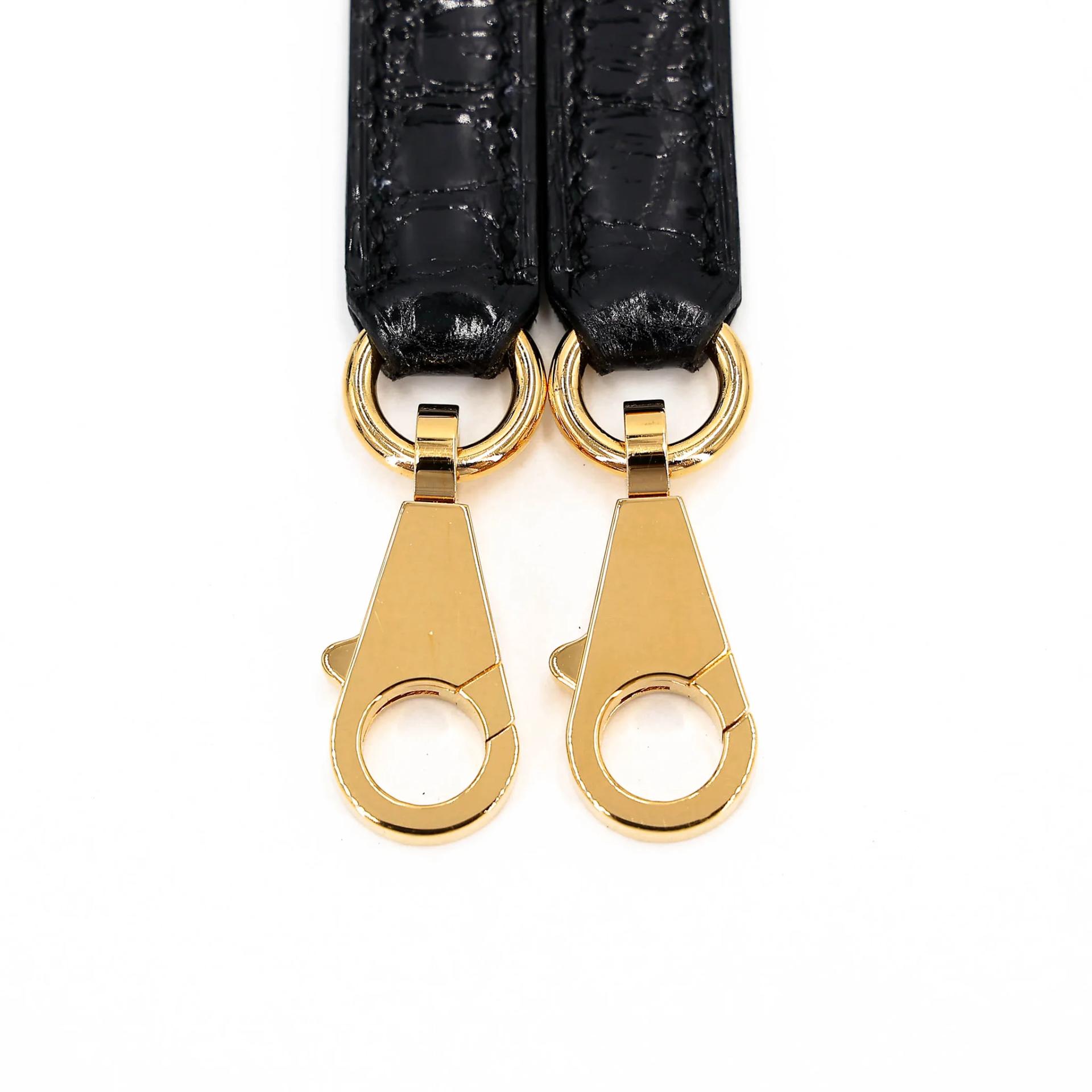 Unused ( Rank NS ) HERMÈS Kelly 25 Sellier Noir (89) Shiny Niloticus Crocodile Gold hardware Z (2021) - 23