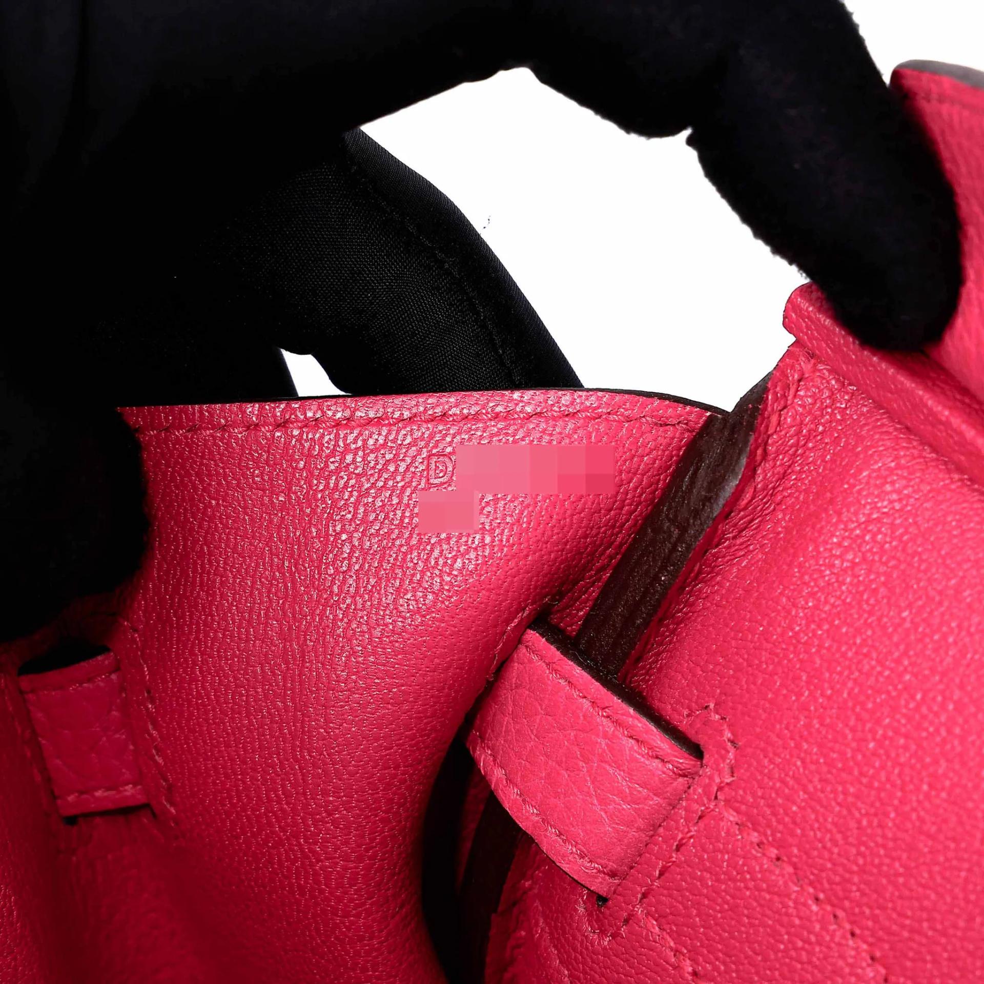 Very Good ( Rank A) HERMÈS Birkin 30 Rose Extreme (I6) Clemence Gold hardware D (2019) - 19