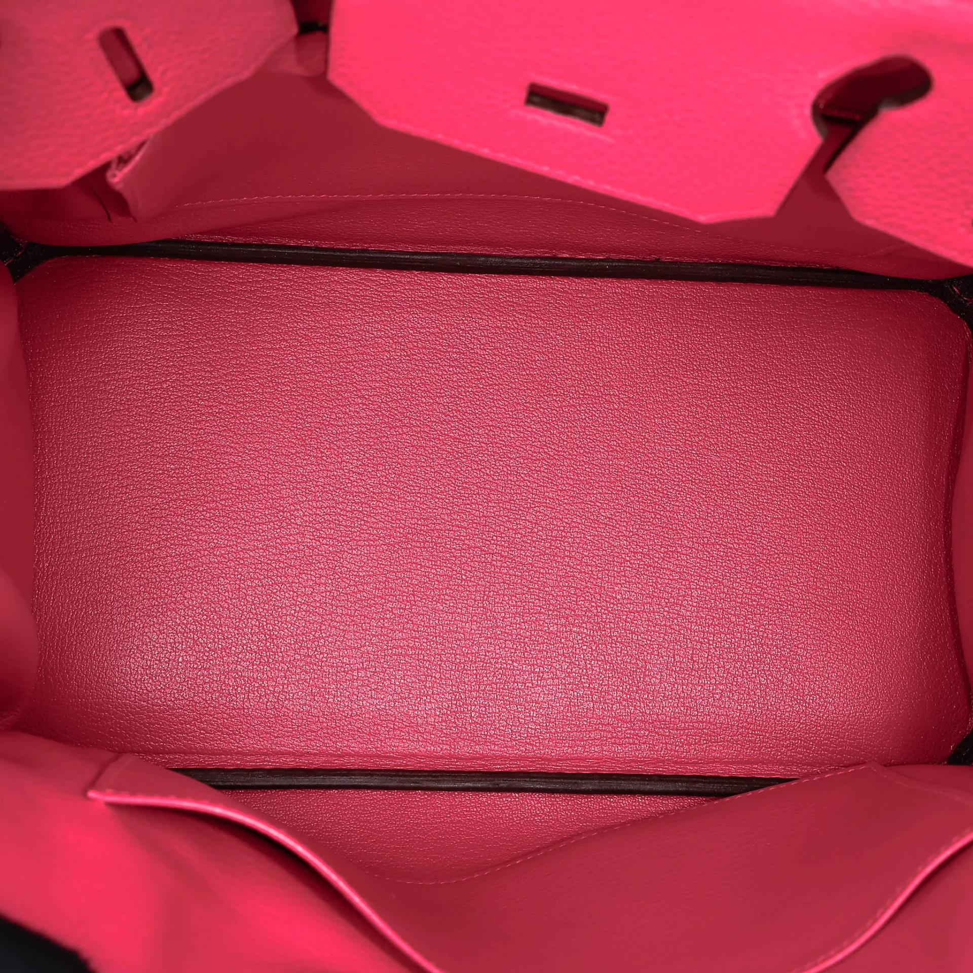 Very Good ( Rank A) HERMÈS Birkin 30 Rose Extreme (I6) Clemence Gold hardware D (2019) - 22