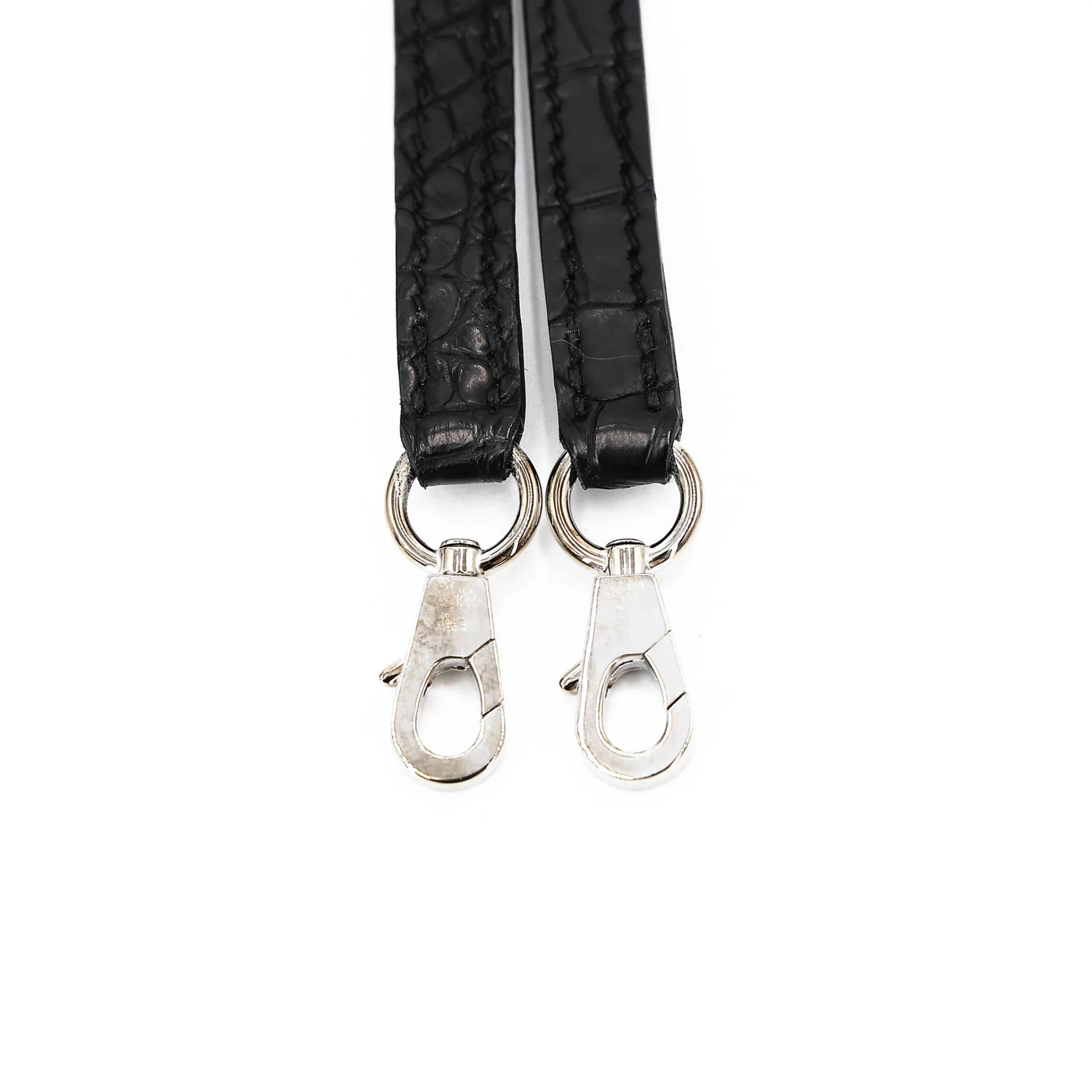 Very Good ( Rank A) HERMÈS Mini Kelly II Noir (89) Matte Alligator Palladium hardware C (2018) - 27