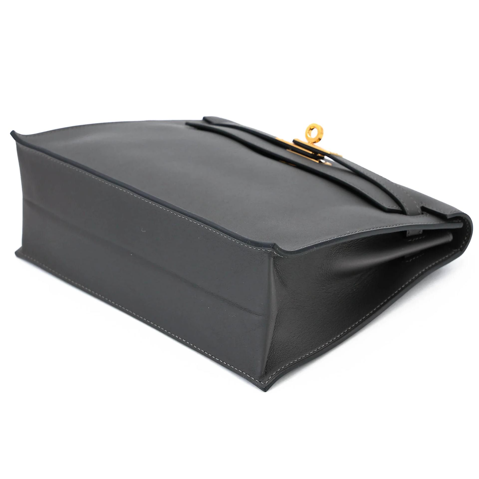 Excellent ( Rank SA ) HERMÈS Kelly Danse Graphite (88) Swift Gold hardware U (2022) - 3