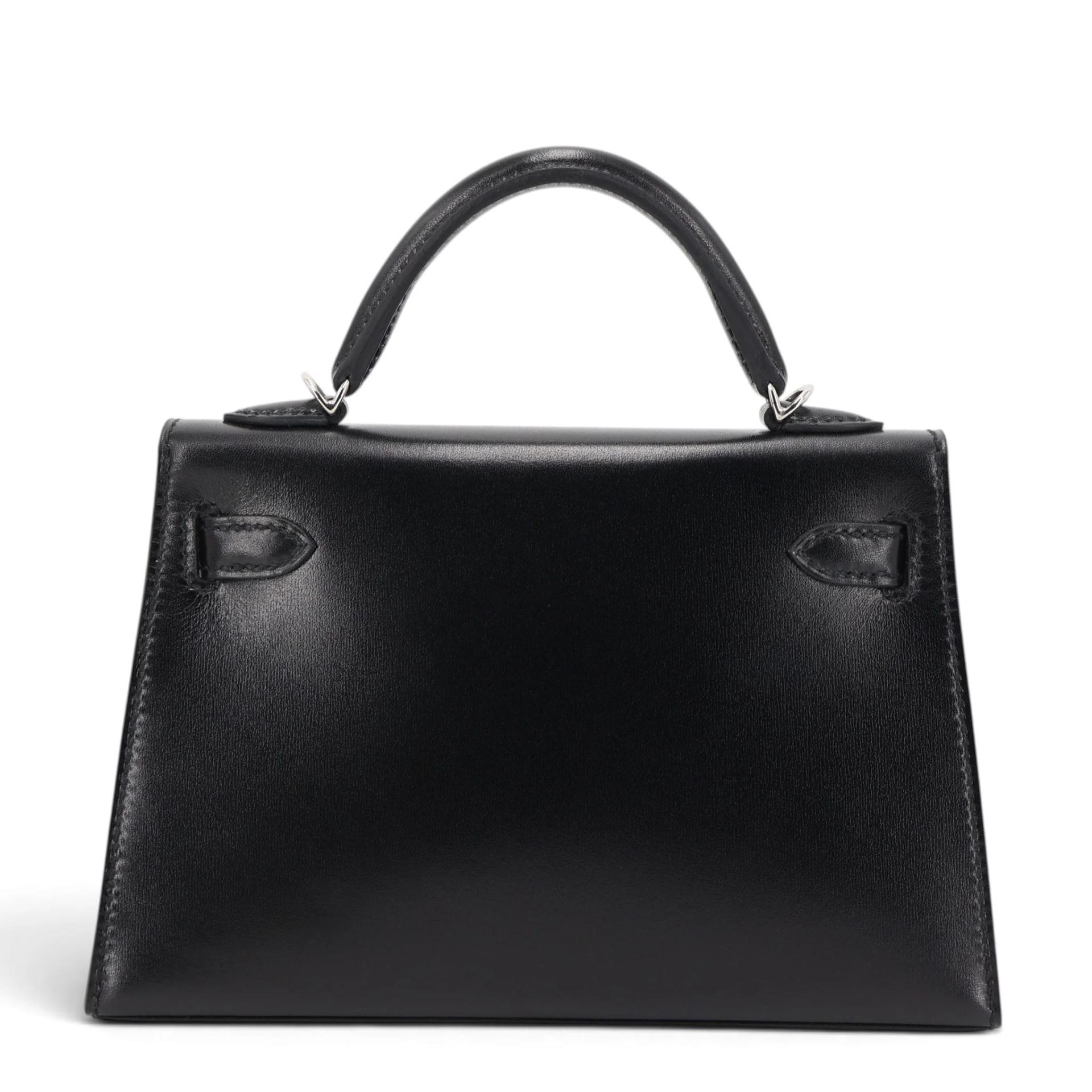 Brand New ( Rank N ) HERMÈS Mini Kelly II Noir (89) Box-calf Palladium hardware G (2026) - 2