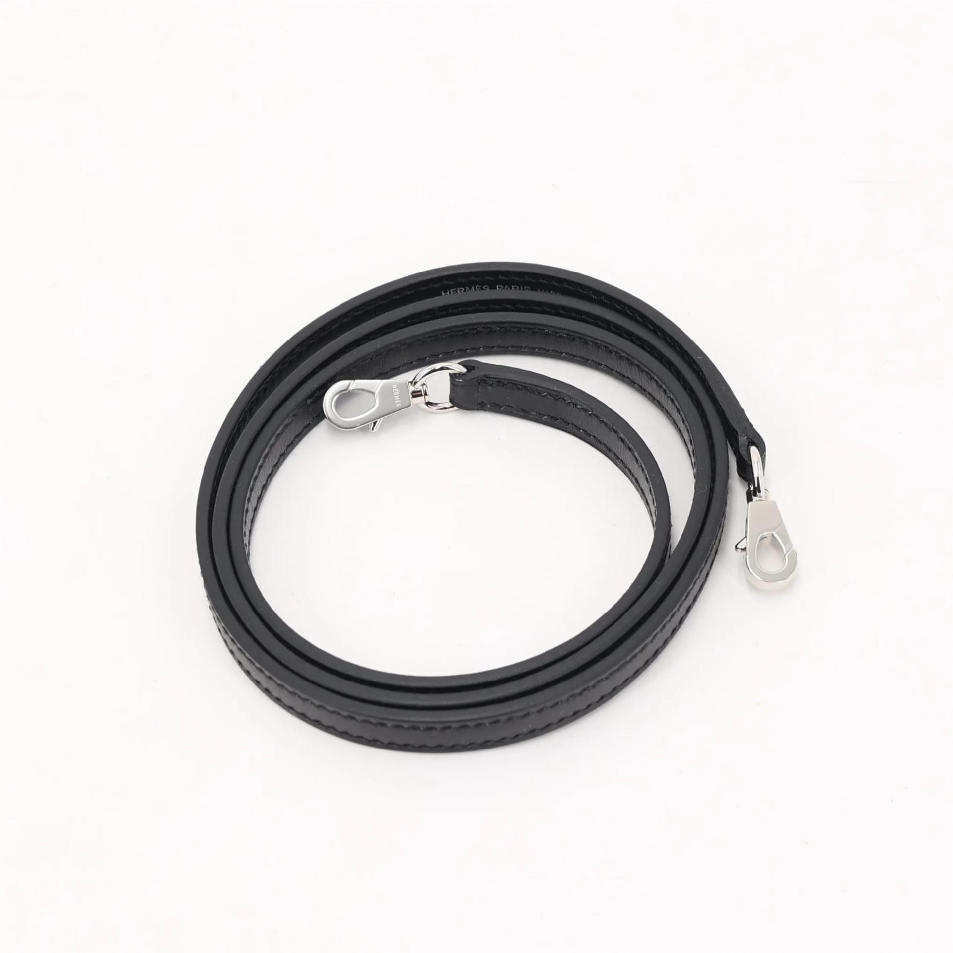 Brand New ( Rank N ) HERMÈS Mini Kelly II Noir (89) Box-calf Palladium hardware G (2026) - 15