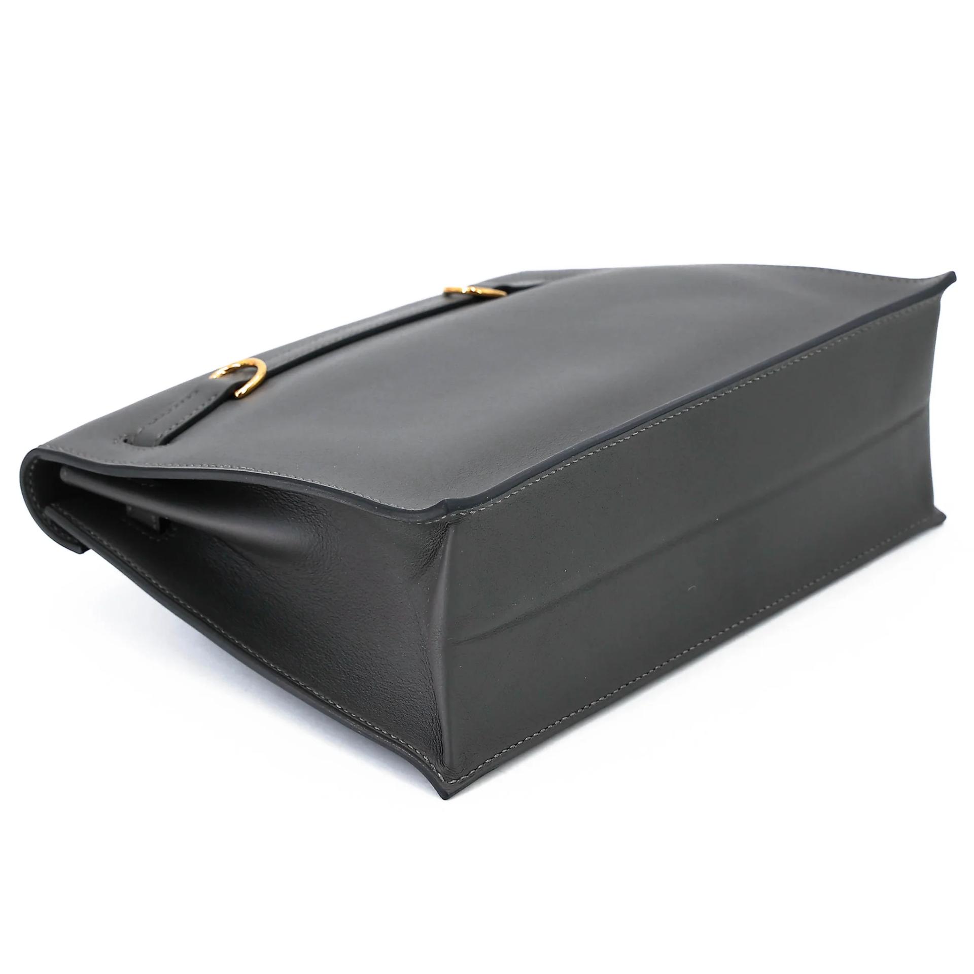 Excellent ( Rank SA ) HERMÈS Kelly Danse Graphite (88) Swift Gold hardware U (2022) - 6