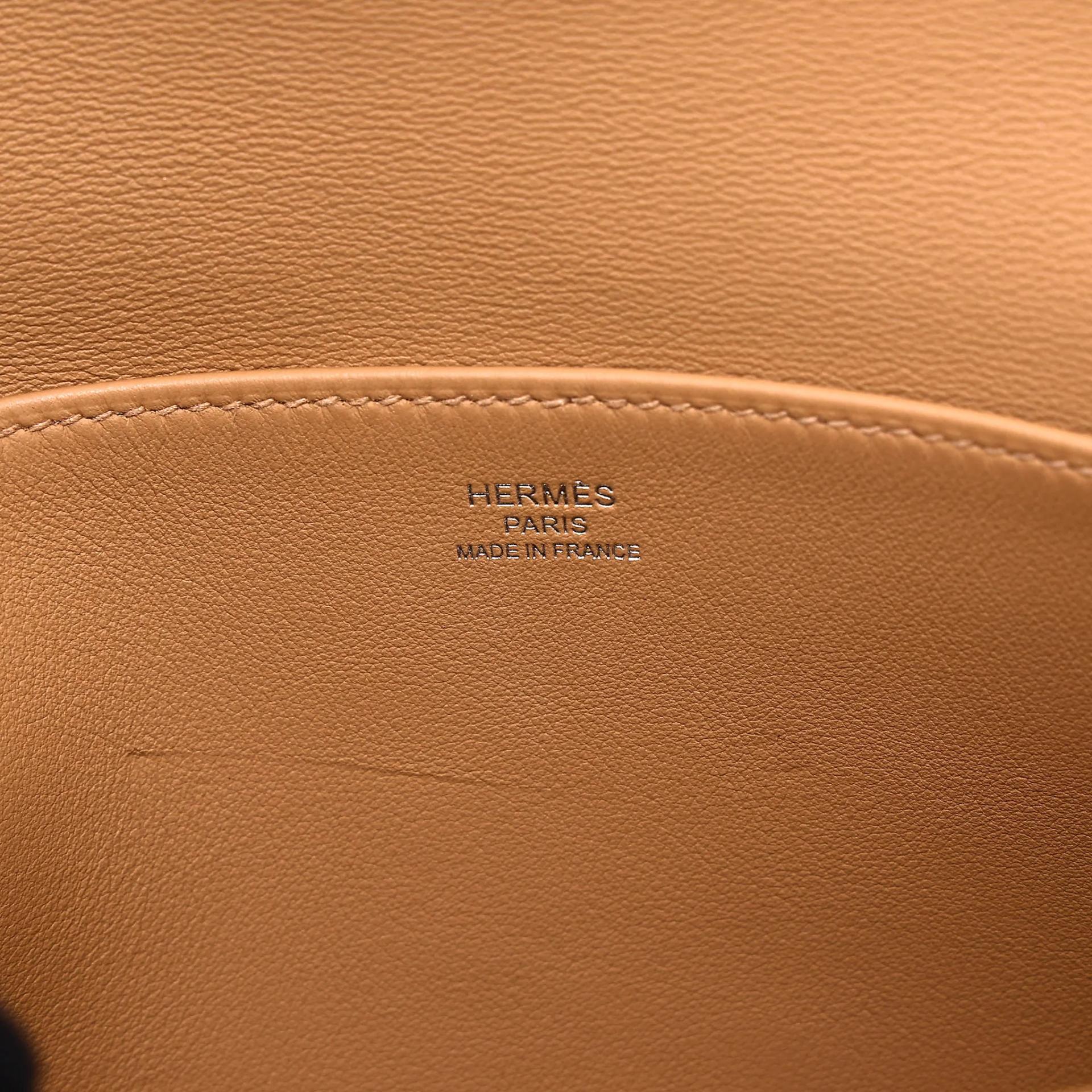 Excellent ( Rank SA ) HERMÈS Halzan Mini Biscuit (4B) Swift Palladium hardware G (2026) - 8