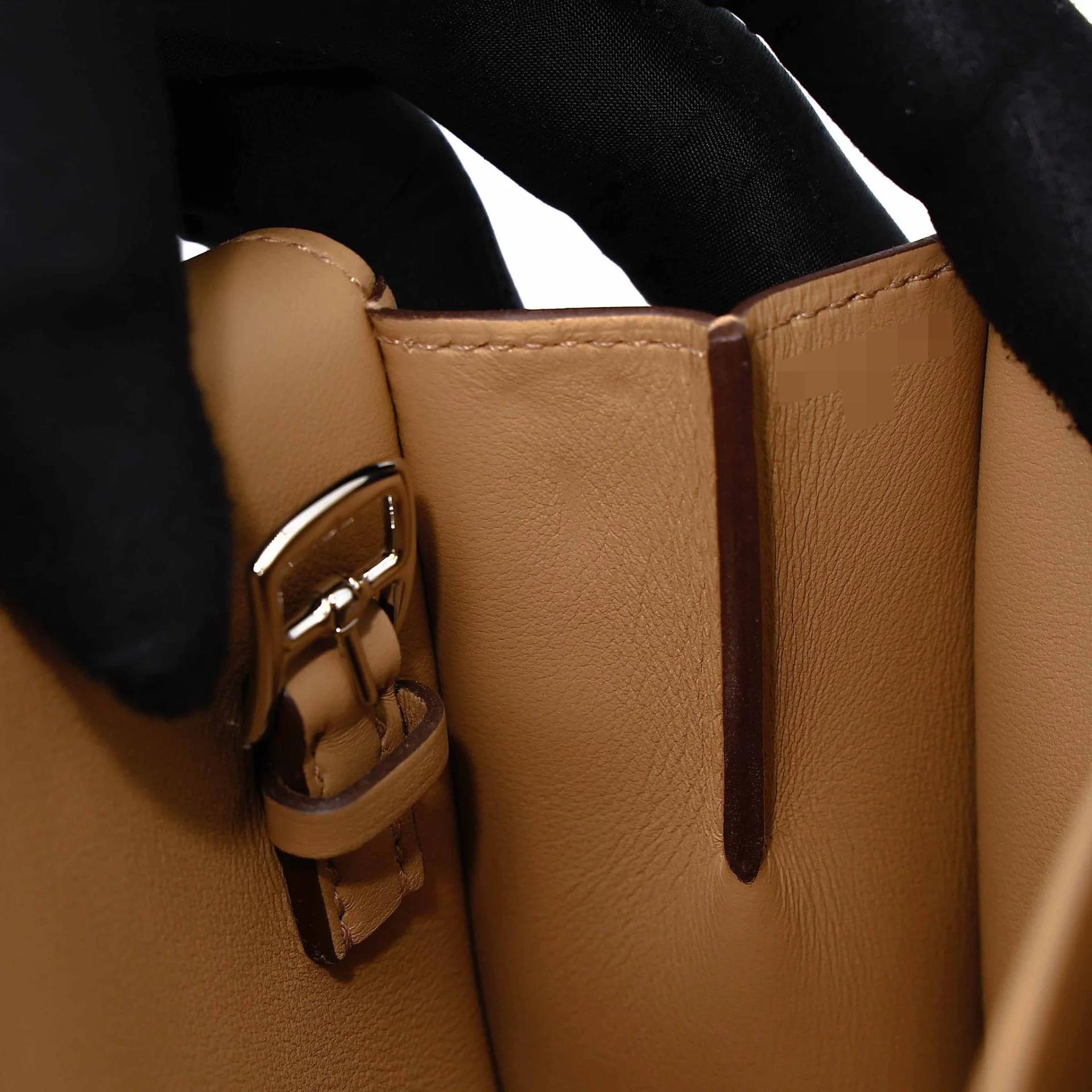 Excellent ( Rank SA ) HERMÈS Halzan Mini Biscuit (4B) Swift Palladium hardware G (2026) - 13