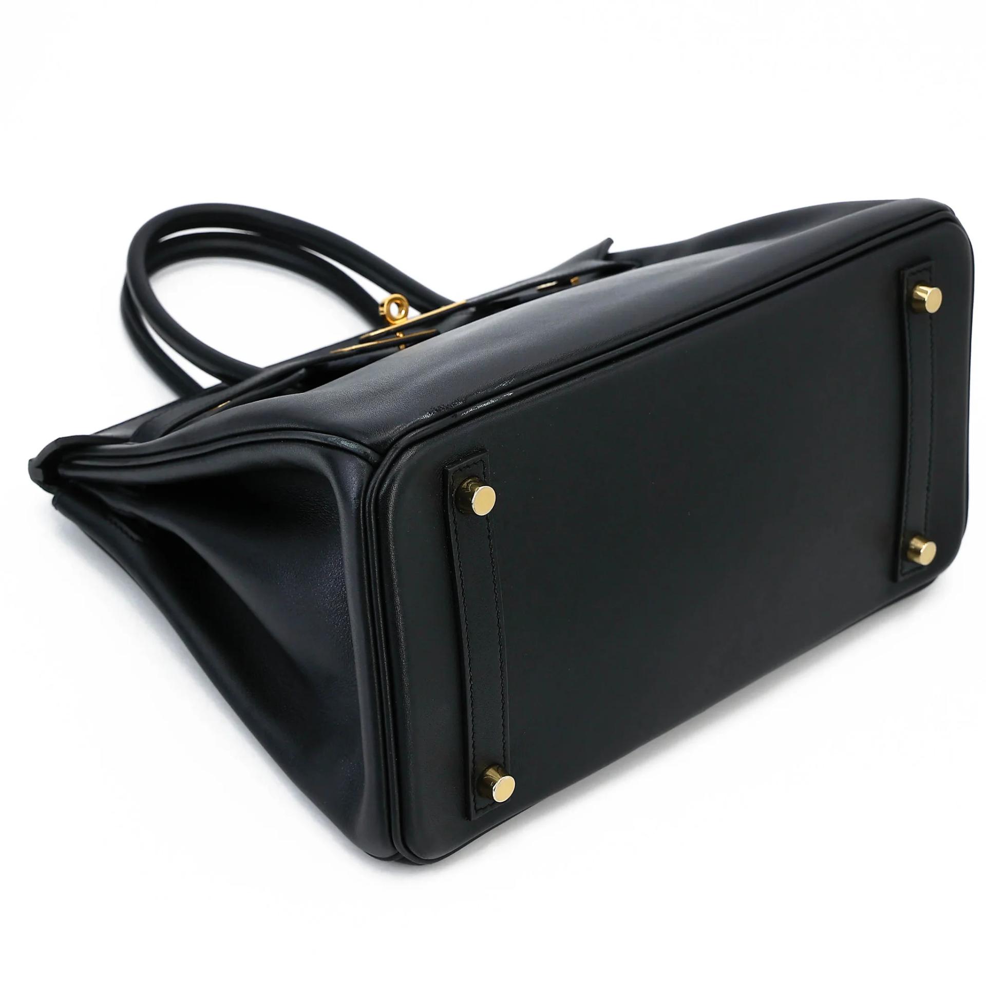 Good ( Rank AB) HERMÈS Birkin 30 Noir (89) Jonathan Gold hardware C (2018) - 5