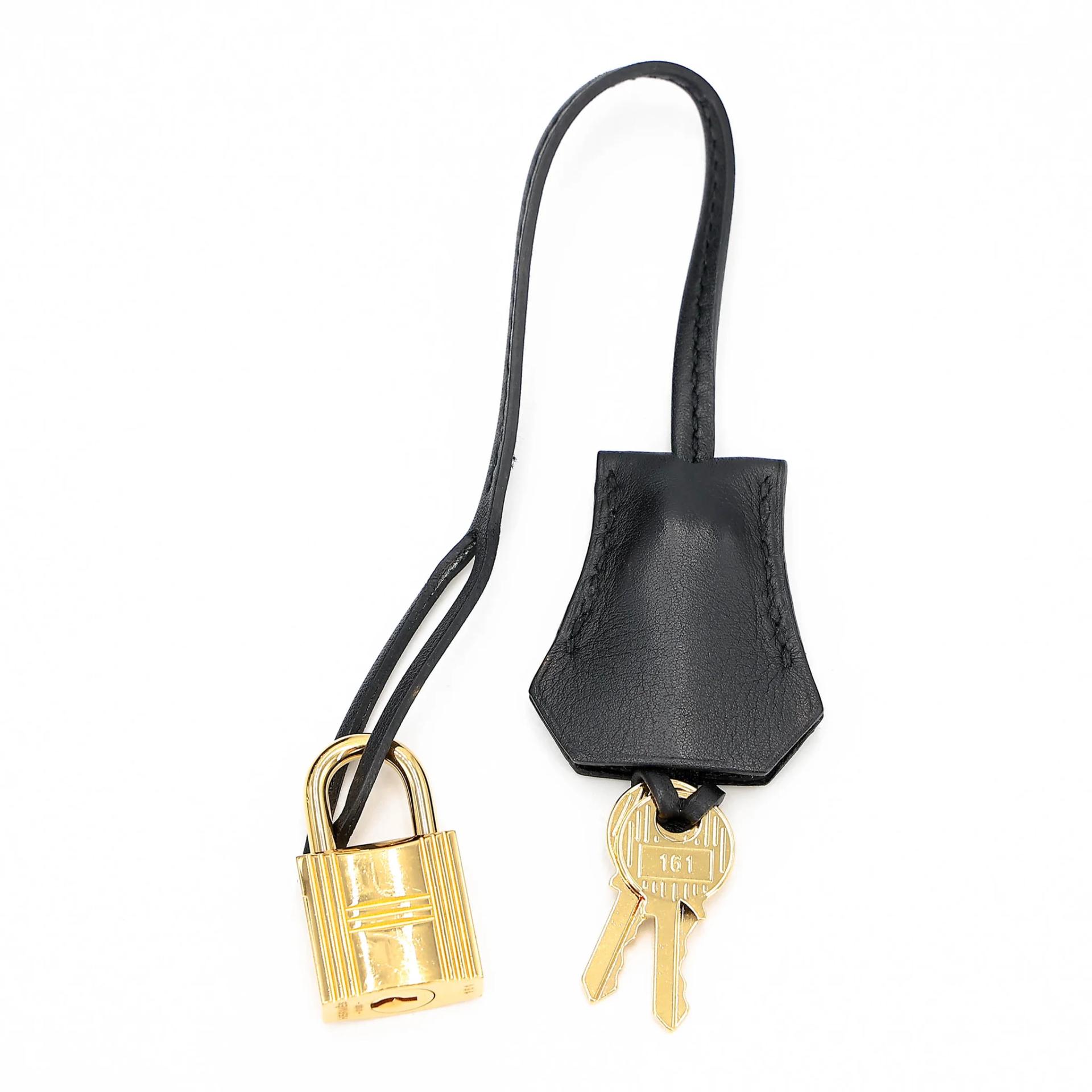 Good ( Rank AB) HERMÈS Birkin 30 Noir (89) Jonathan Gold hardware C (2018) - 32