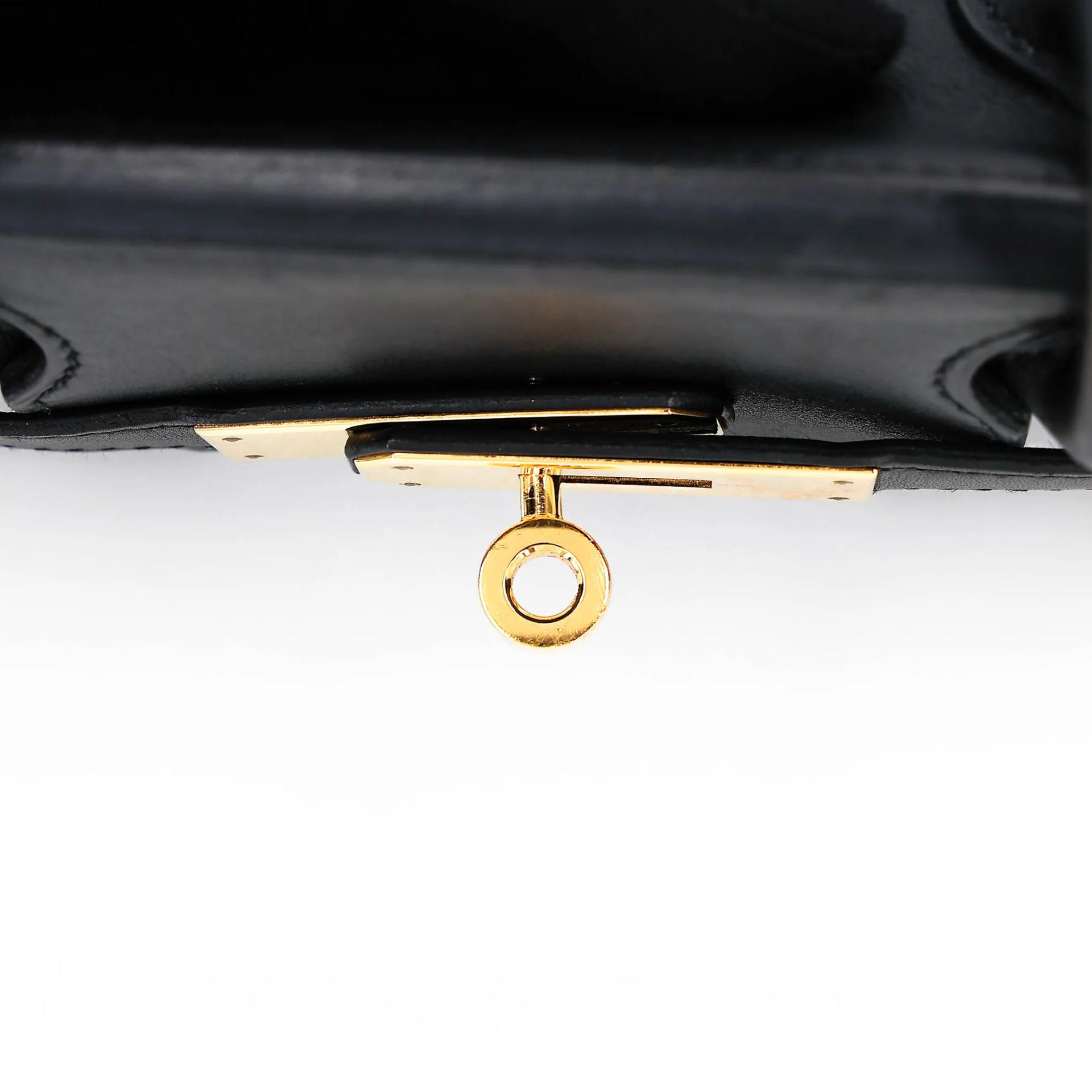 Good ( Rank AB) HERMÈS Birkin 30 Noir (89) Jonathan Gold hardware C (2018) - 21
