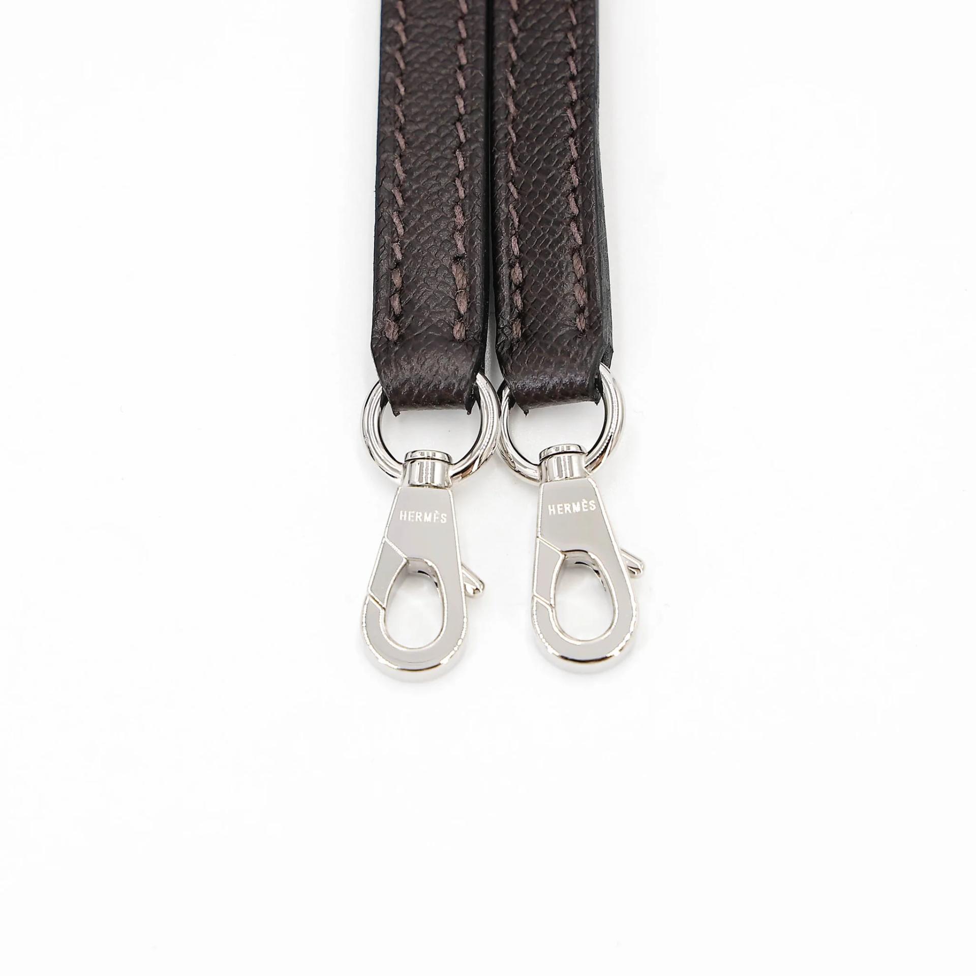 Brand New ( Rank N ) HERMÈS Mini Kelly II Touch Bai Brun(T3) Gris Elephant (8C) Madame Shiny Alligator Palladium hardware G (2026) - 19