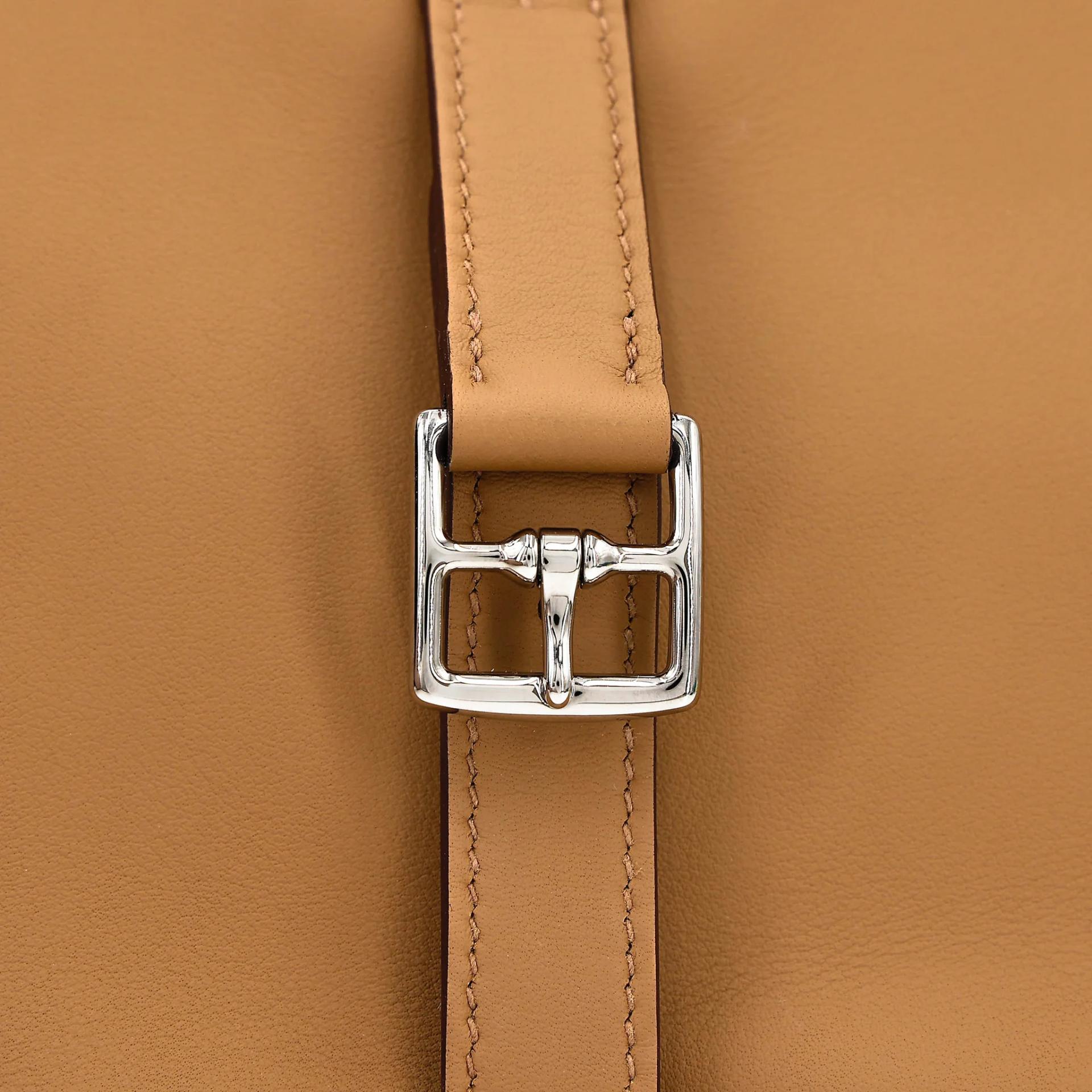 Excellent ( Rank SA ) HERMÈS Halzan Mini Biscuit (4B) Swift Palladium hardware G (2026) - 7