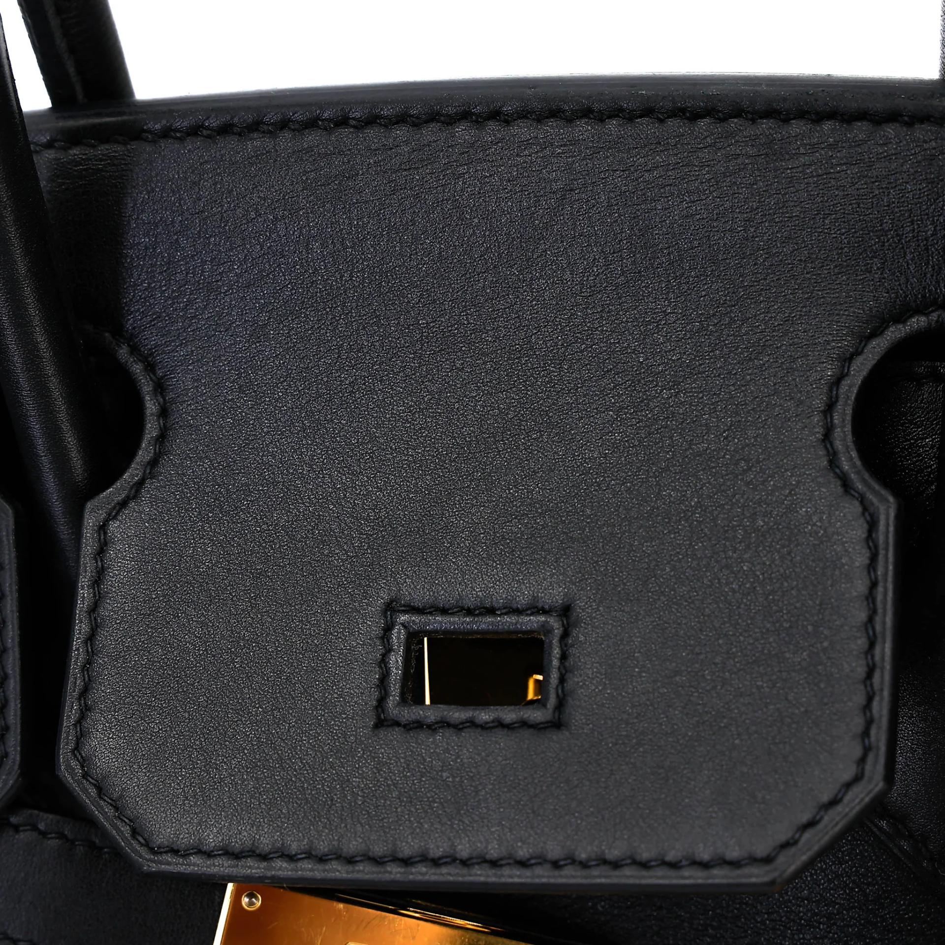 Good ( Rank AB) HERMÈS Birkin 30 Noir (89) Jonathan Gold hardware C (2018) - 16