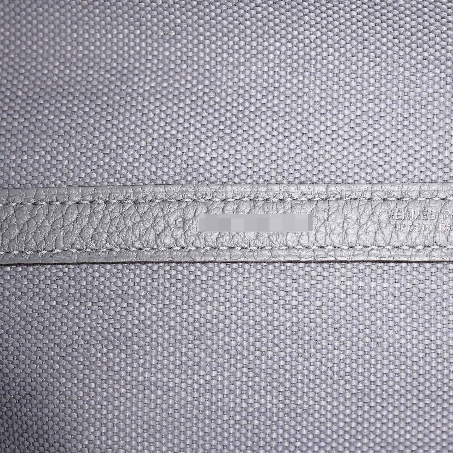 Brand New ( Rank N ) HERMÈS Garden Party TPM Gris Pantin (P0) Toile H canvas Negonda Palladium hardware G (2026) - 13