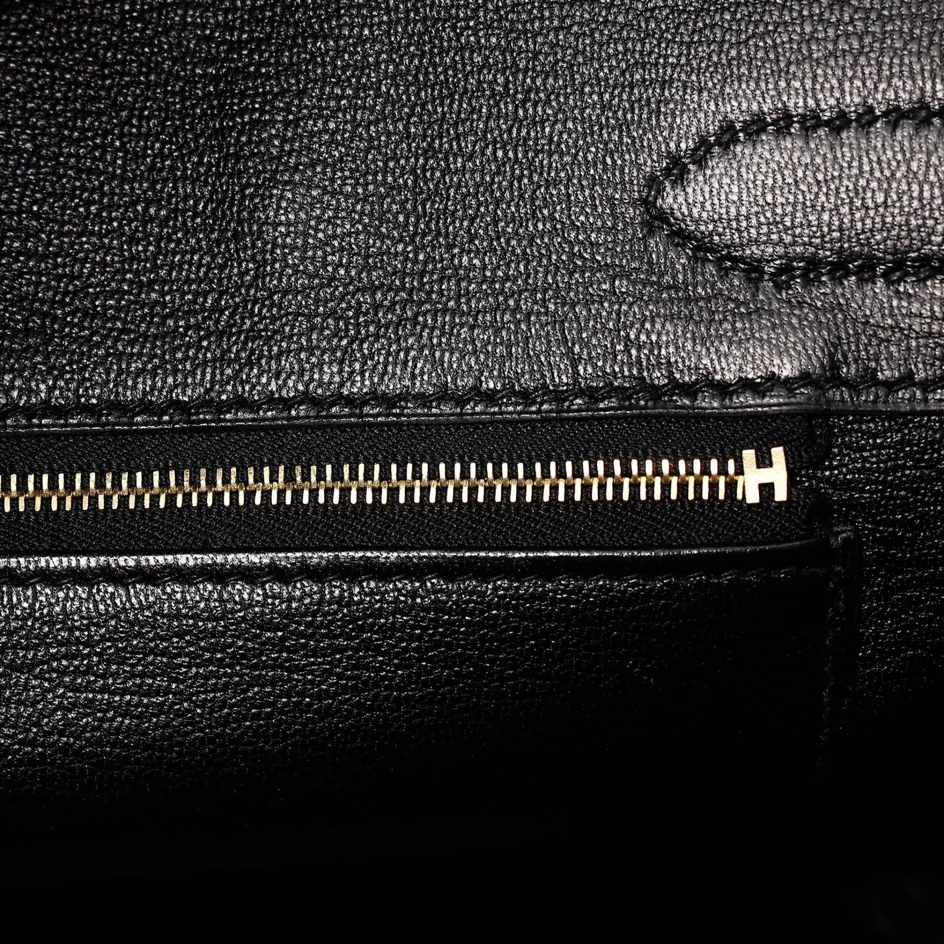 Good ( Rank AB) HERMÈS Birkin 30 Noir (89) Jonathan Gold hardware C (2018) - 26