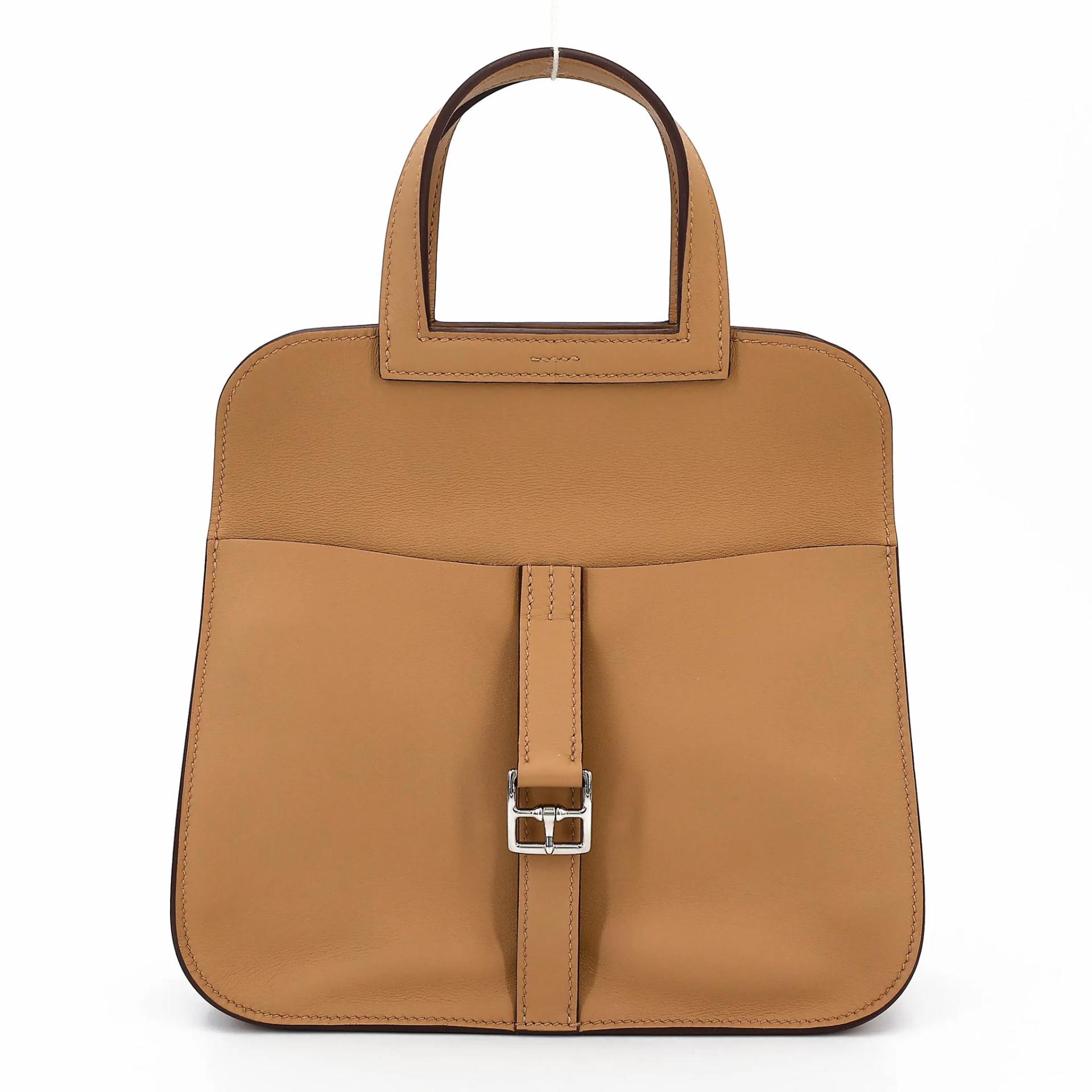 Excellent ( Rank SA ) HERMÈS Halzan Mini Biscuit (4B) Swift Palladium hardware G (2026) - 4