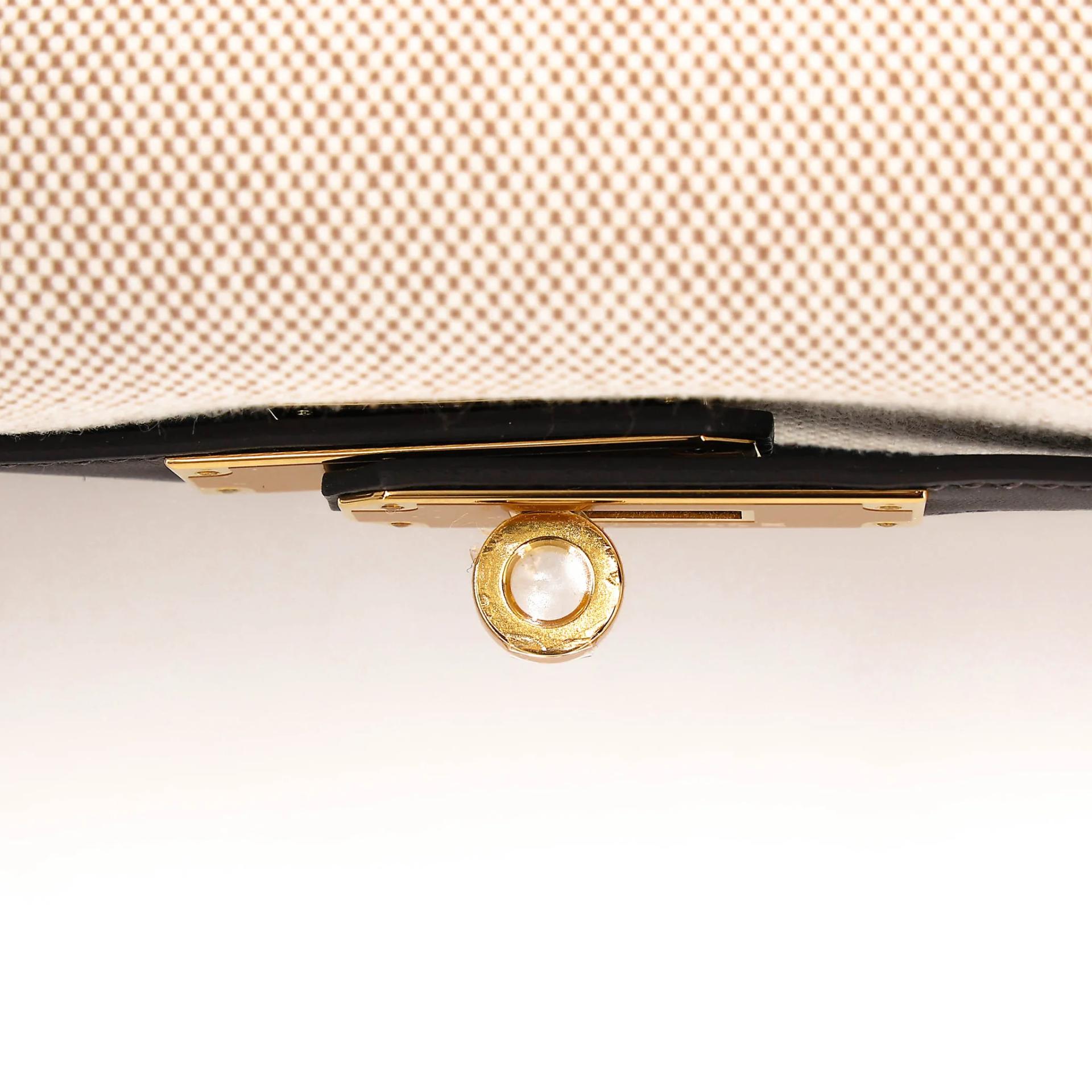 Brand New ( Rank N ) HERMÈS Kelly 28 Bai Brun(T3) Toile H canvas Swift Gold hardware K (2025) - 9
