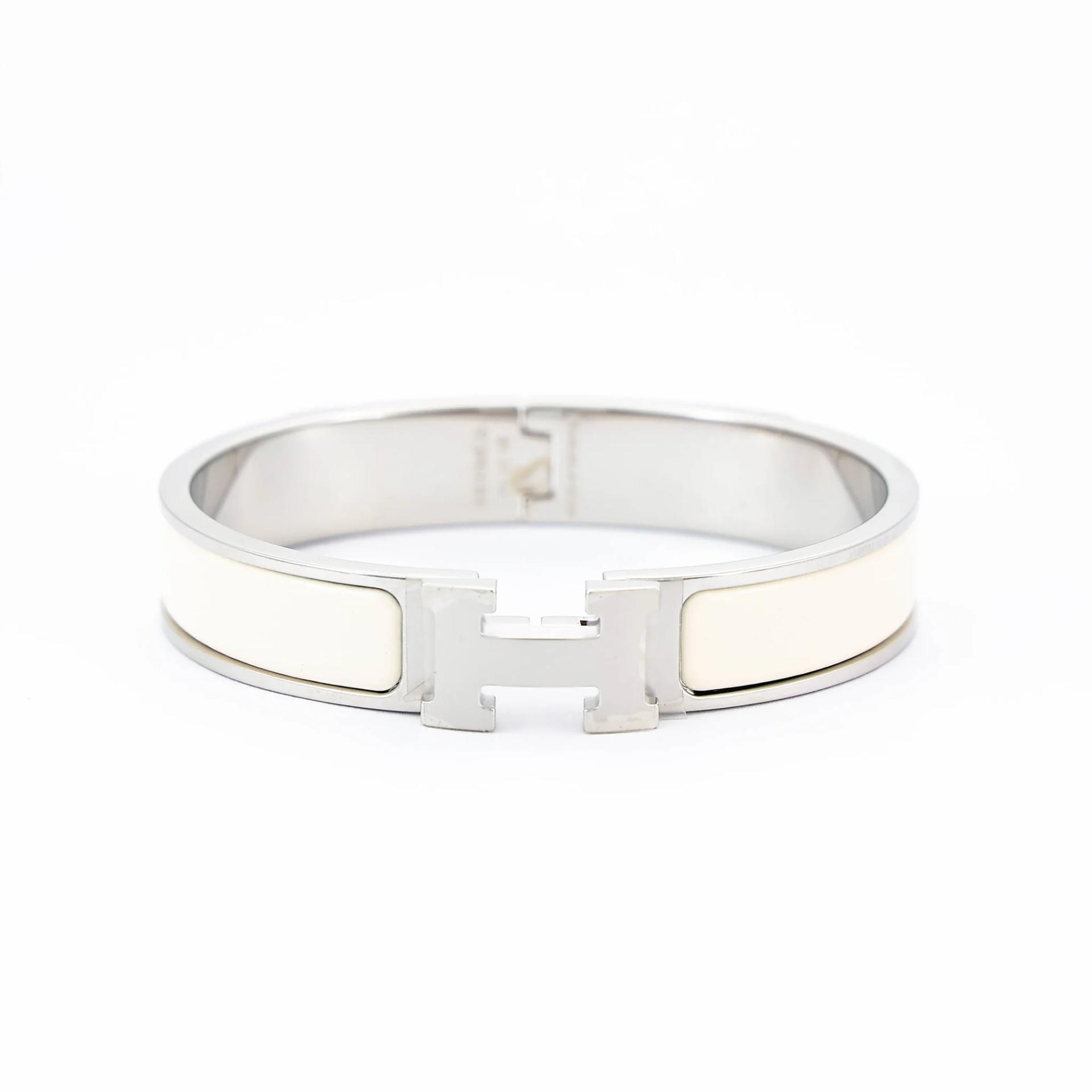 Clic H PM bracelet Craie (10)