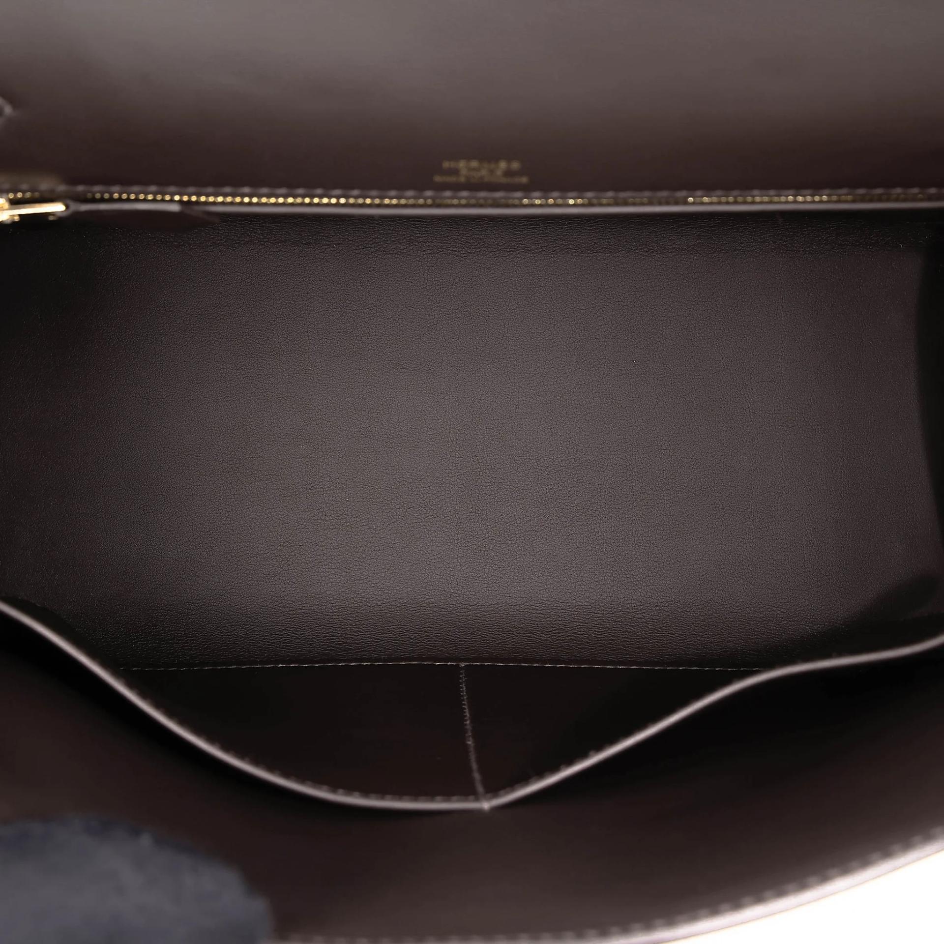 Brand New ( Rank N ) HERMÈS Kelly 28 Bai Brun(T3) Toile H canvas Swift Gold hardware K (2025) - 19