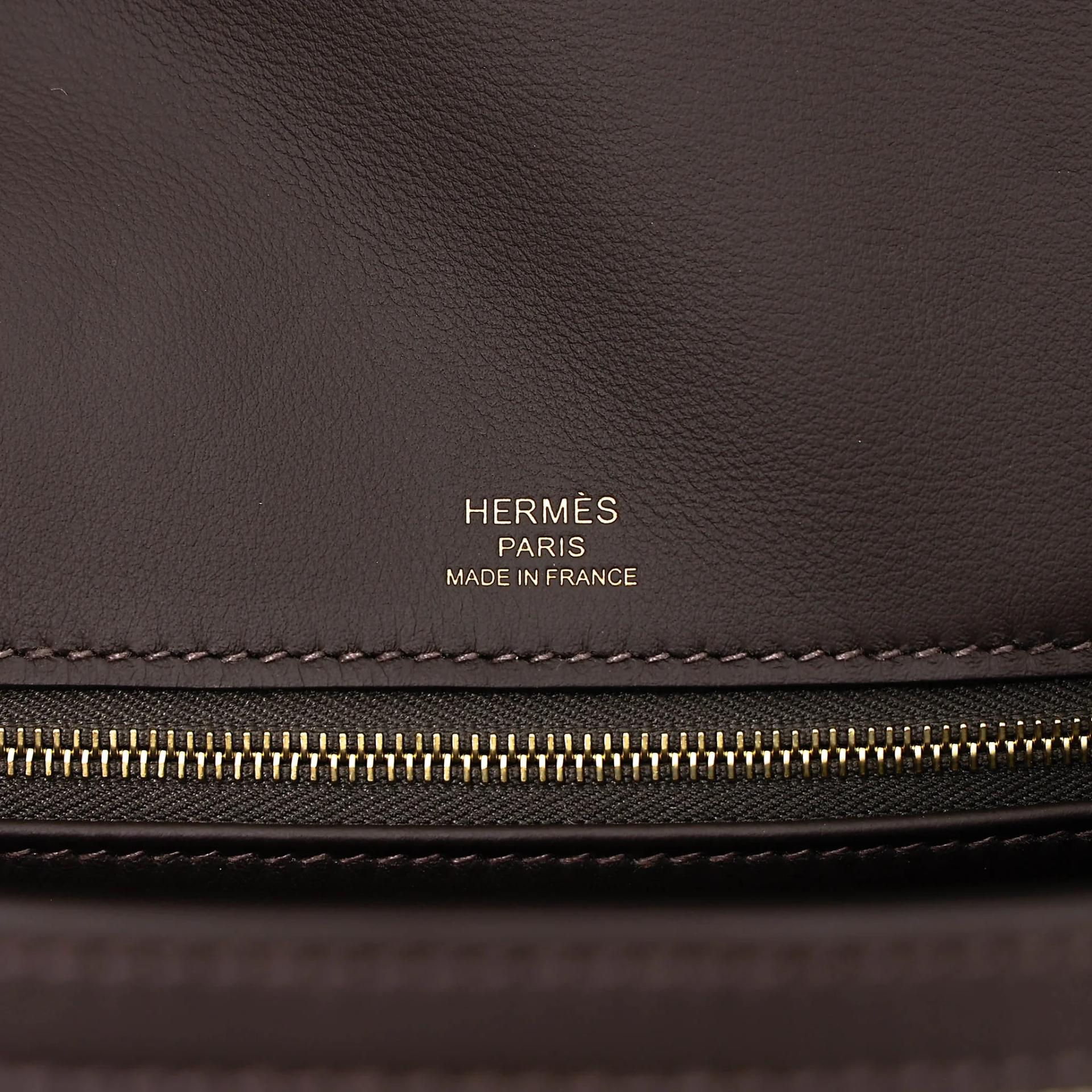 Brand New ( Rank N ) HERMÈS Kelly 28 Bai Brun(T3) Toile H canvas Swift Gold hardware K (2025) - 15