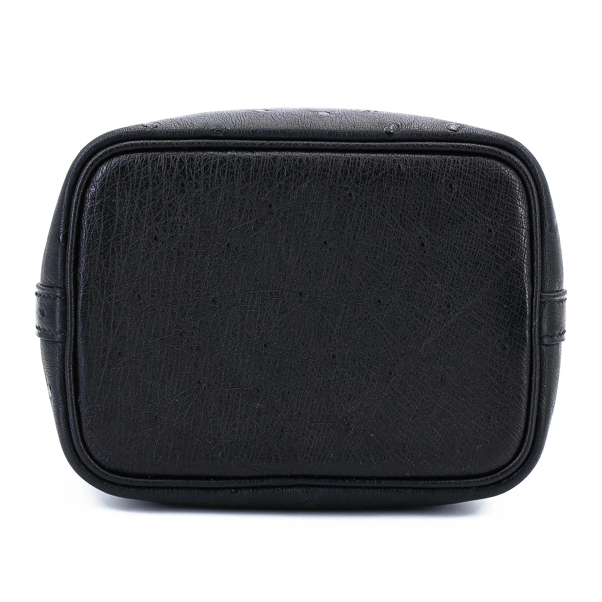 Unused ( Rank NS ) HERMÈS Picotin Lock Micro 14 Noir (89) Ostrich Gold hardware W (2024) - 6