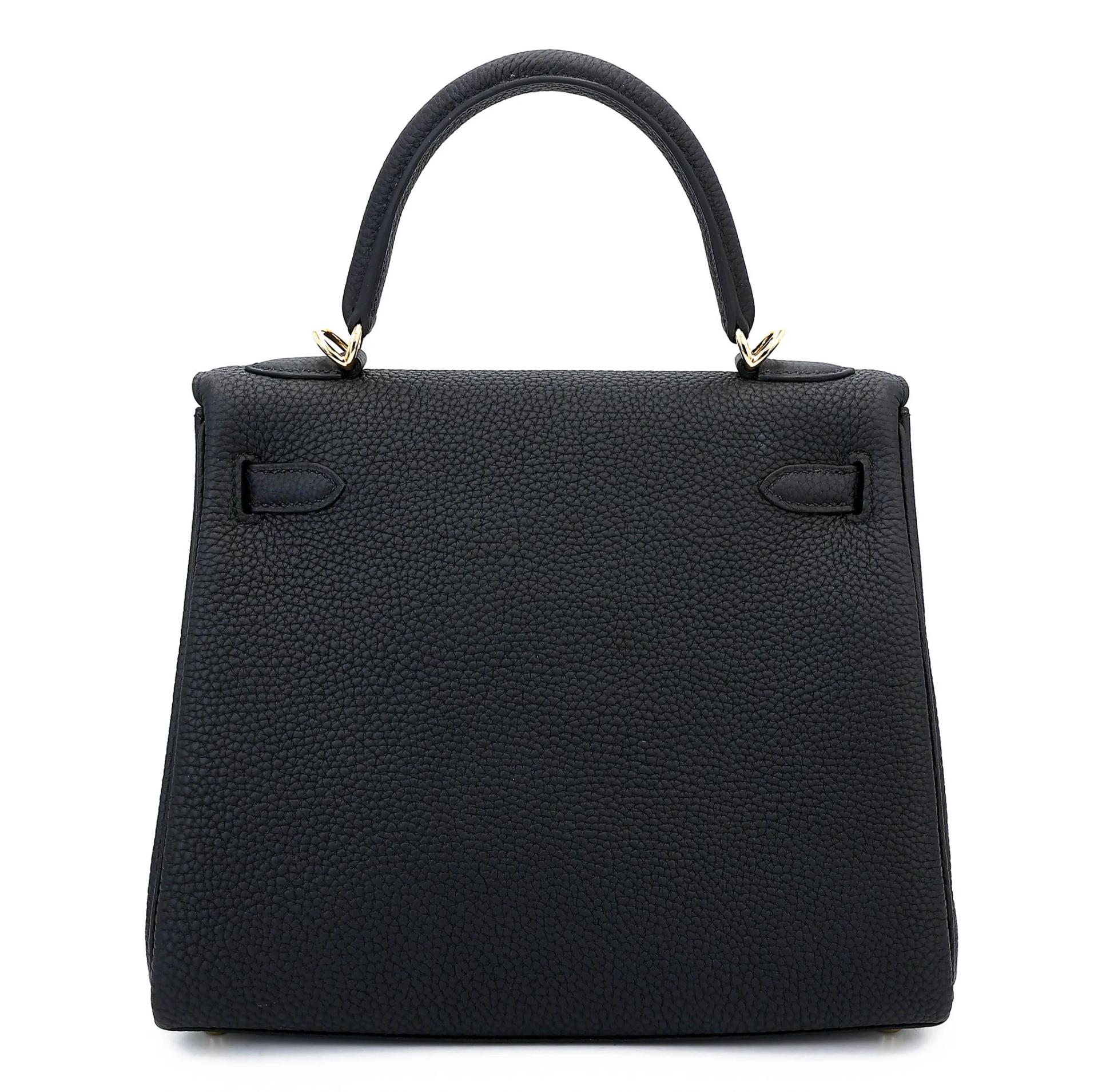 Brand New ( Rank N ) HERMÈS Kelly 25 Noir (89) Togo Gold hardware G (2026) - 2